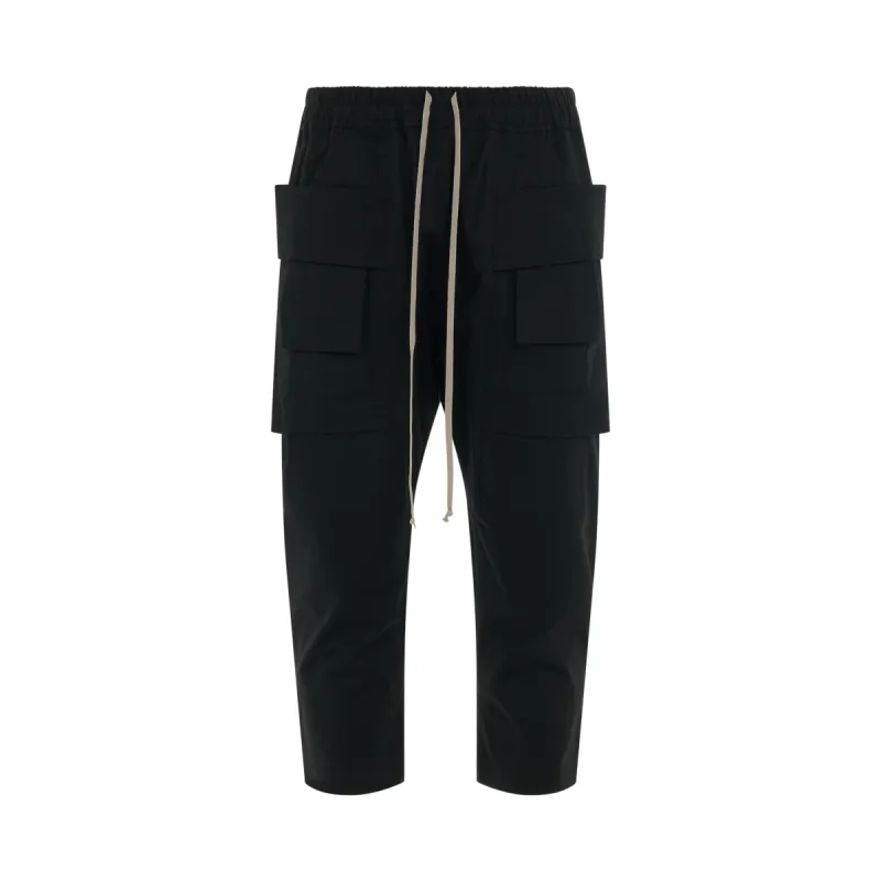 DRKSHDW Creatch Cargo Cropped Pant in Black made by MARAIS