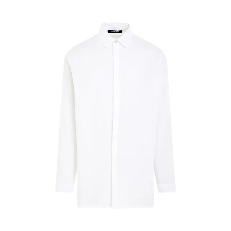 Contrast Panel Shirt in White sold by MARAIS