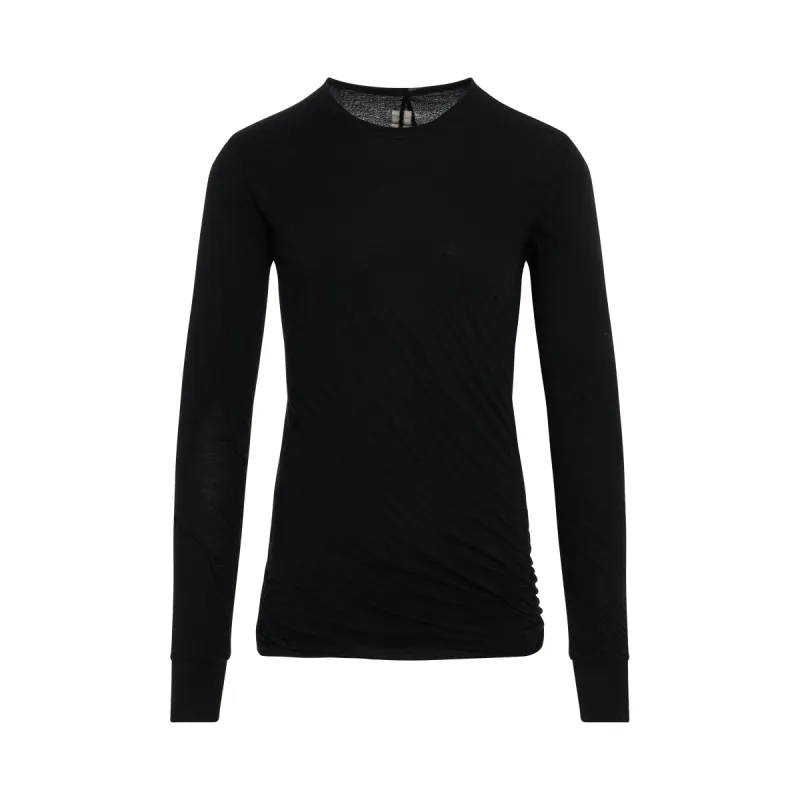 Double Long Sleeve T-Shirt in Black sold by MARAIS