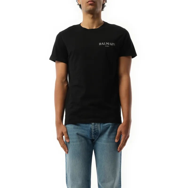 Balmain Vintage T-Shirt in Black/Silver sold by MARAIS