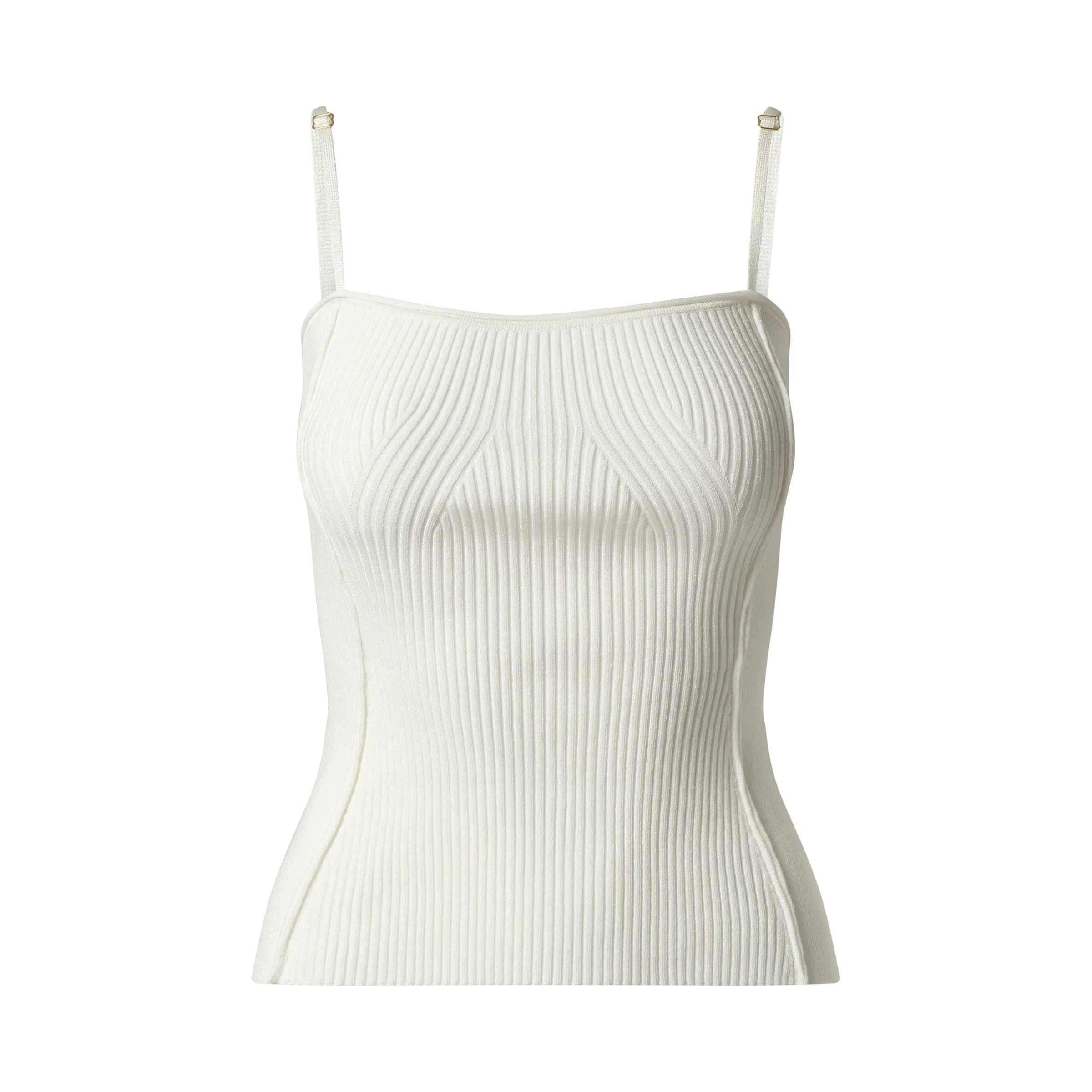 Sierra Sleeveless Lingerie Top in Off White sold by MARAIS product image thumbnail 2