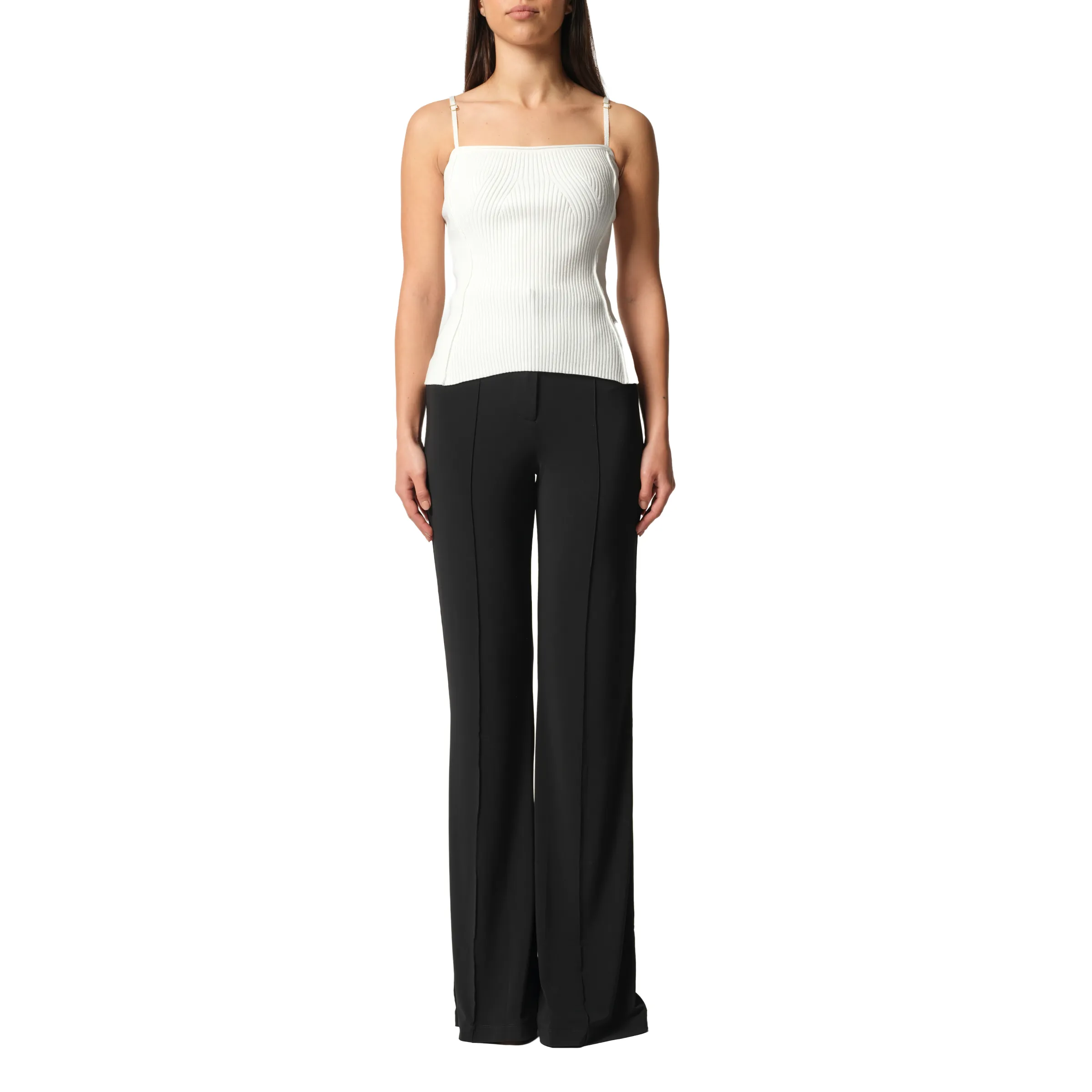 Sierra Sleeveless Lingerie Top in Off White sold by MARAIS product image thumbnail 4