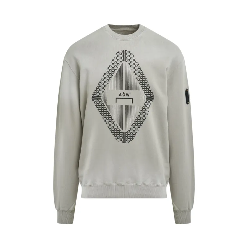 Gradient Crewneck in Light Grey sold by MARAIS