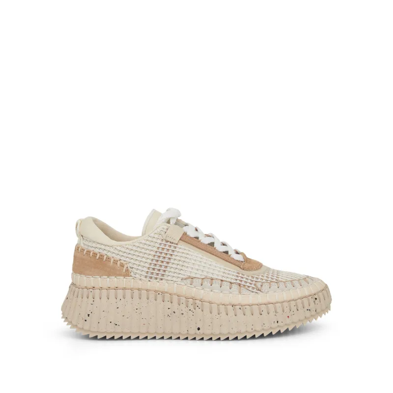 Nama Recycled Mesh Sneaker in Pearl Beige sold by MARAIS