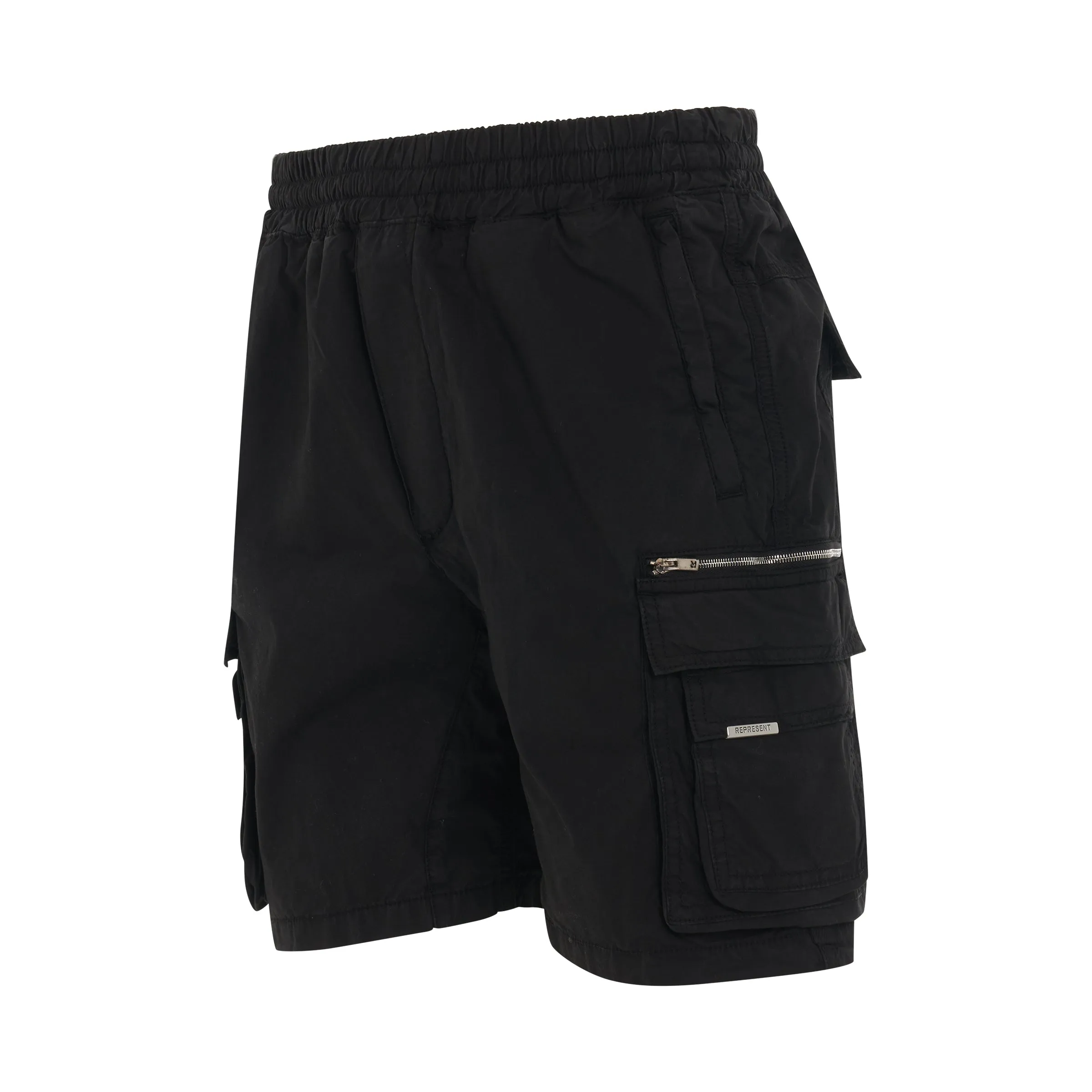 Cotton Cargo Short in Black sold by MARAIS product image thumbnail 2