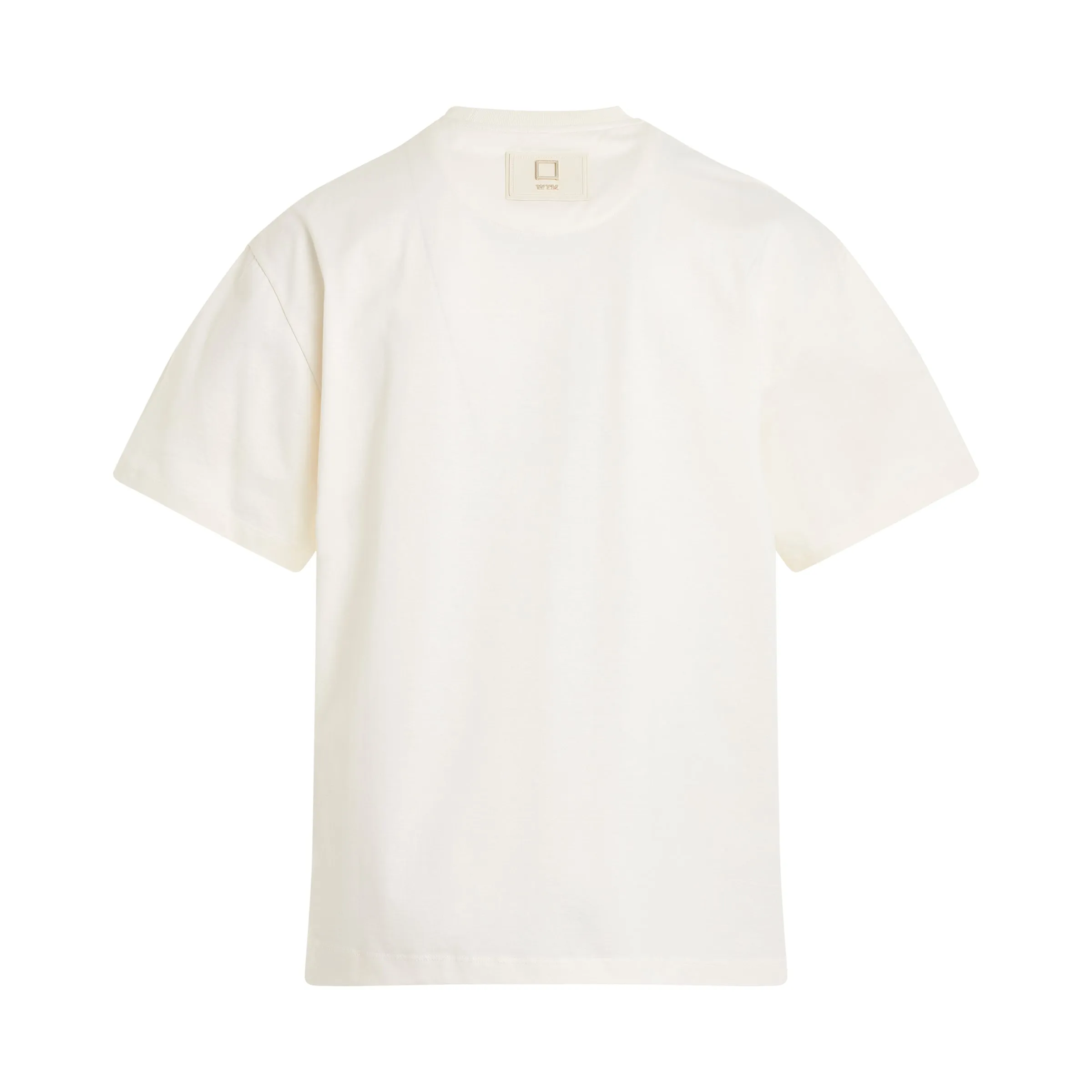 Leather Patch T-Shirt in Ivory sold by MARAIS product image thumbnail 4