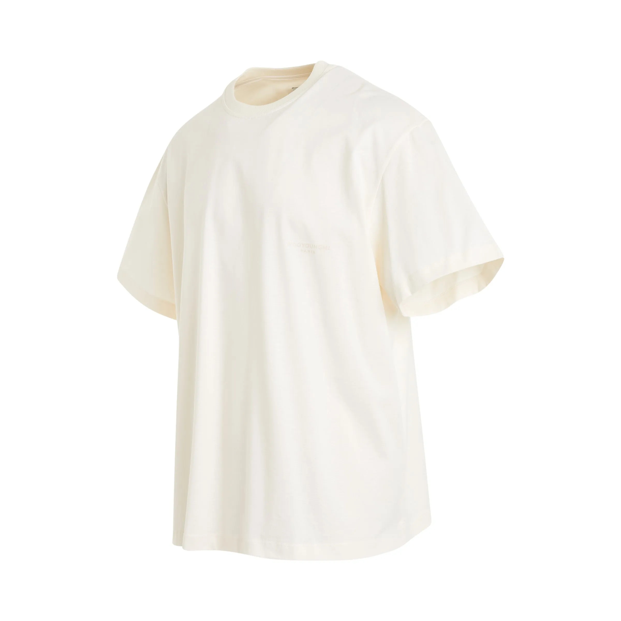 Leather Patch T-Shirt in Ivory sold by MARAIS product image thumbnail 2