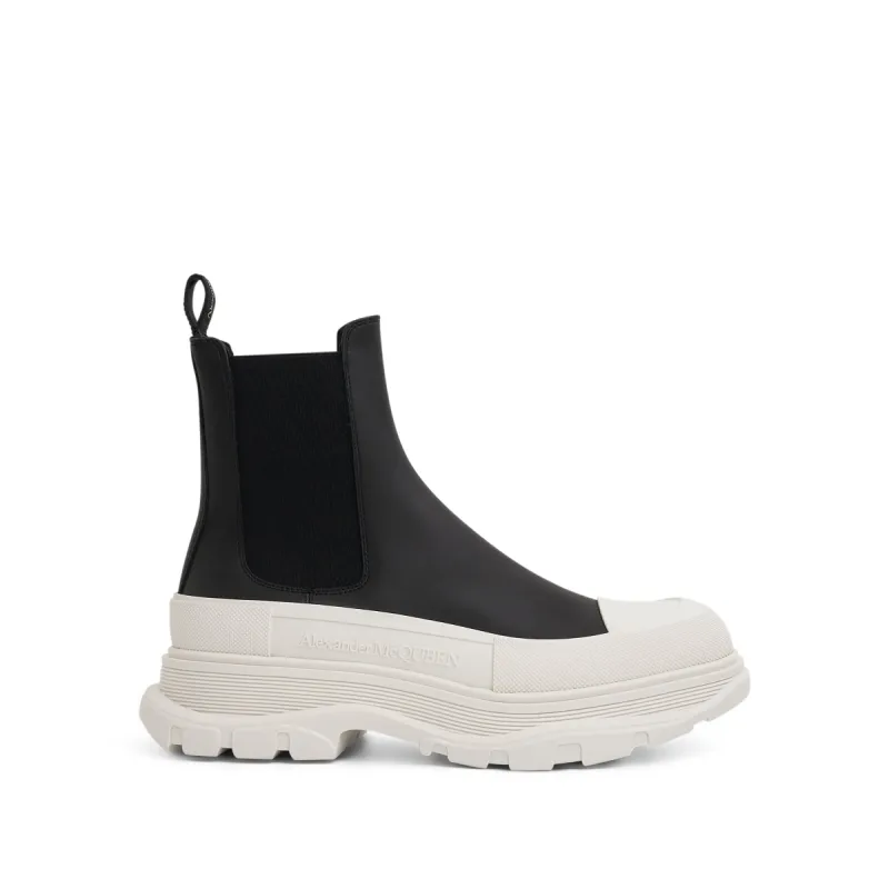 Tread Slick Ankle Boots in Black/White sold by MARAIS