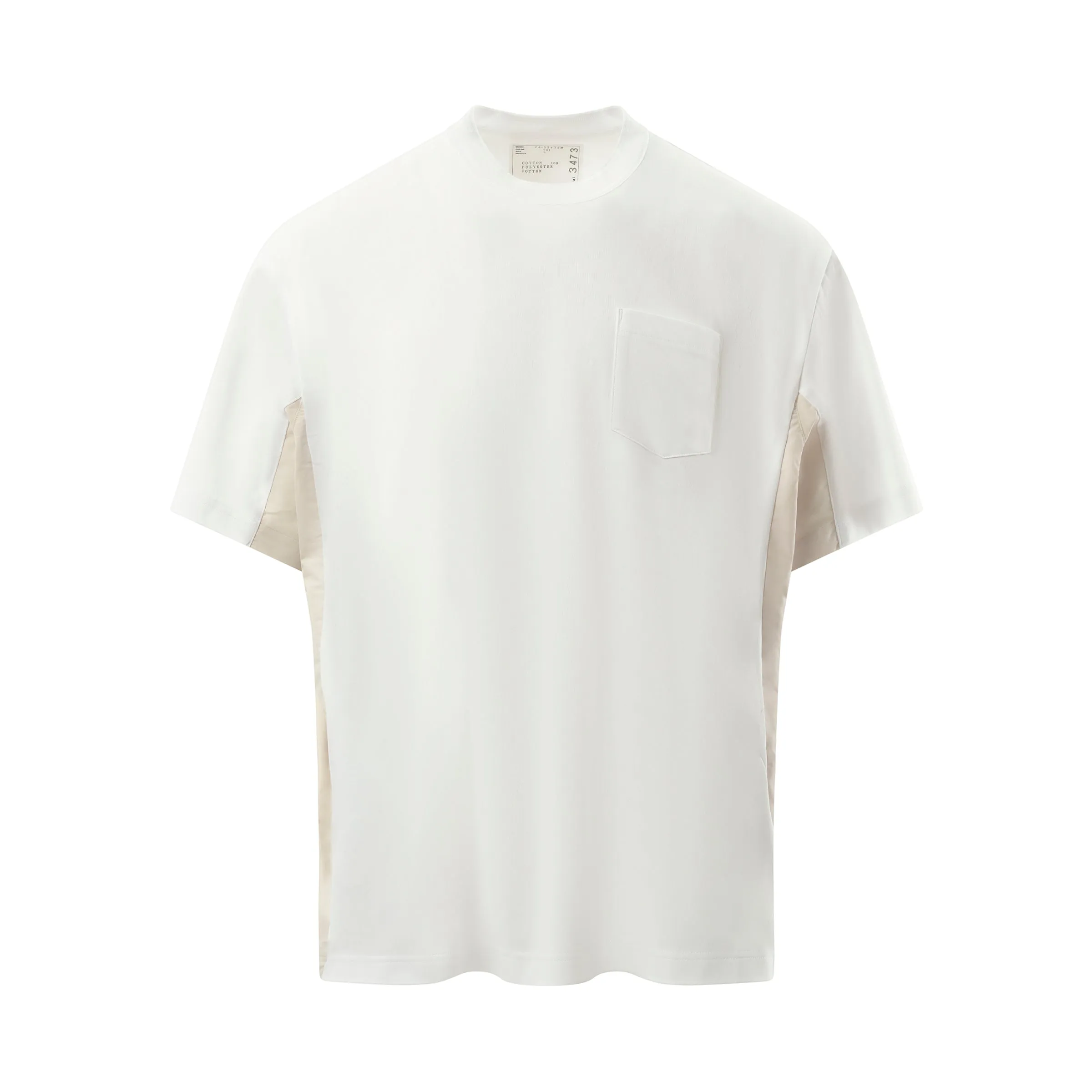 Cotton x Nylon T-Shirt in White sold by MARAIS product image thumbnail 2