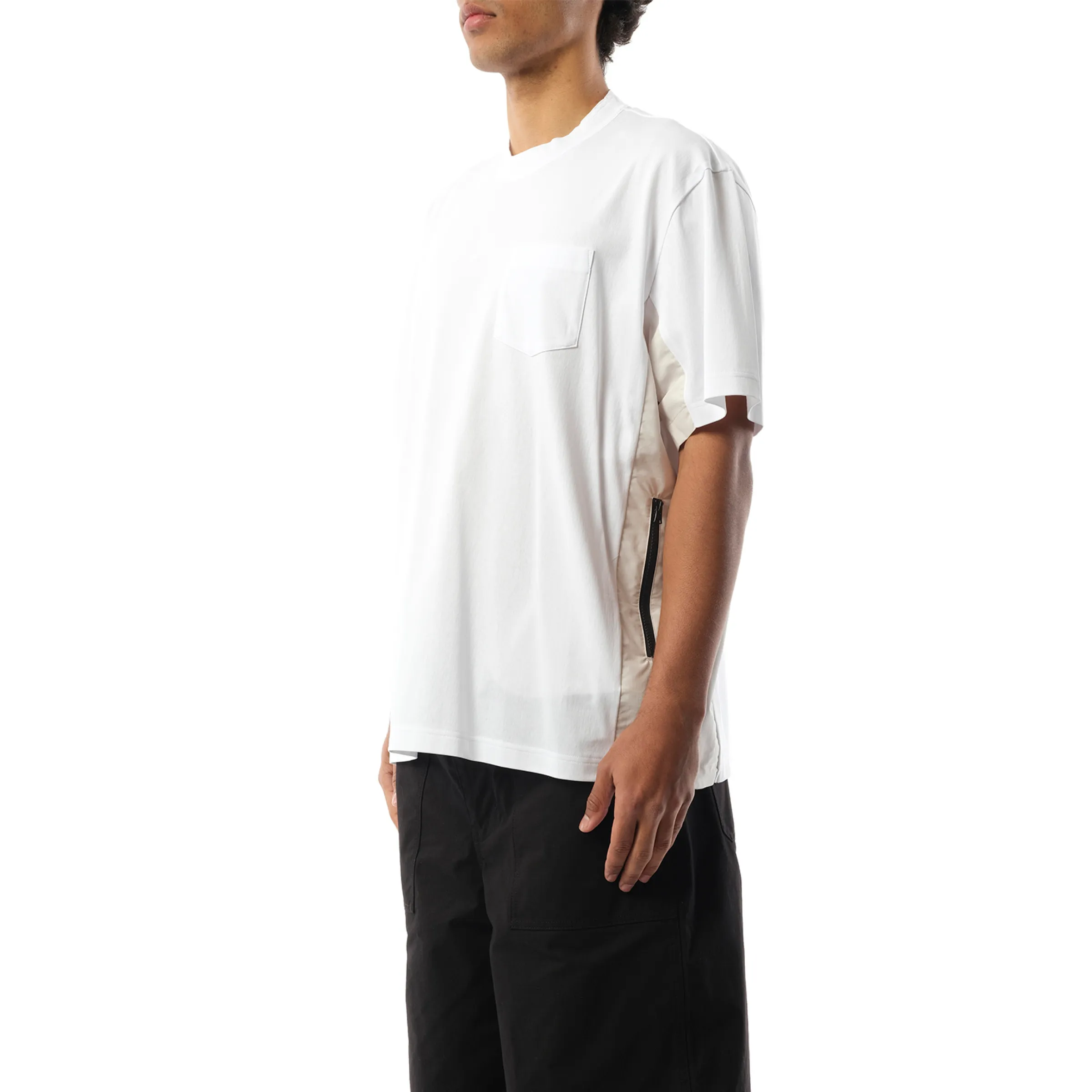 Cotton x Nylon T-Shirt in White sold by MARAIS product image thumbnail 5