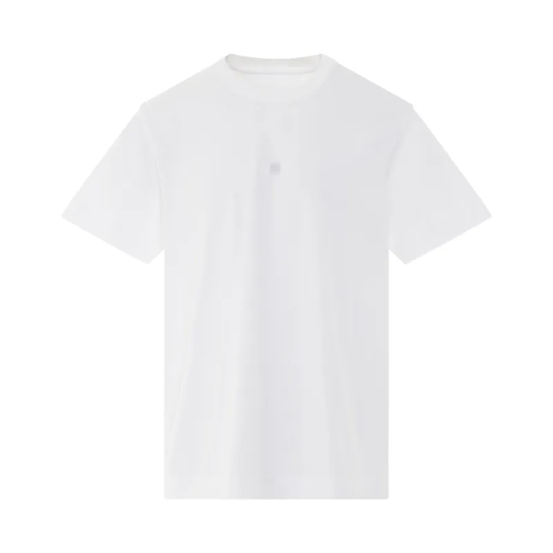 4G Embroidered T-Shirt in White sold by MARAIS