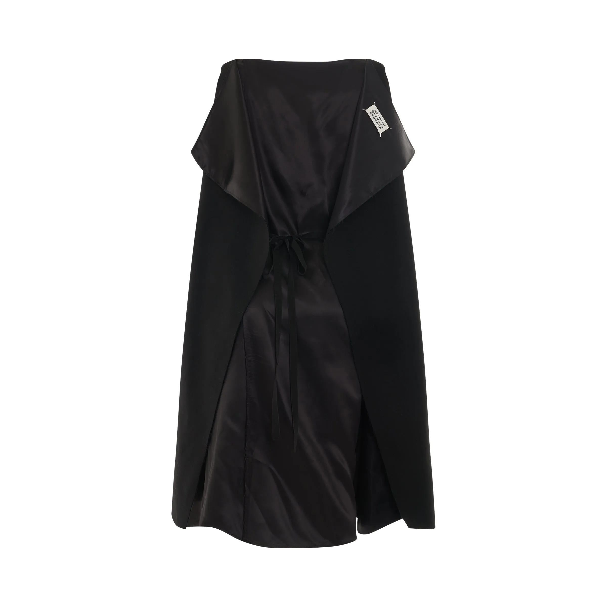 Cape Wool Dress in Black sold by MARAIS product image thumbnail 4
