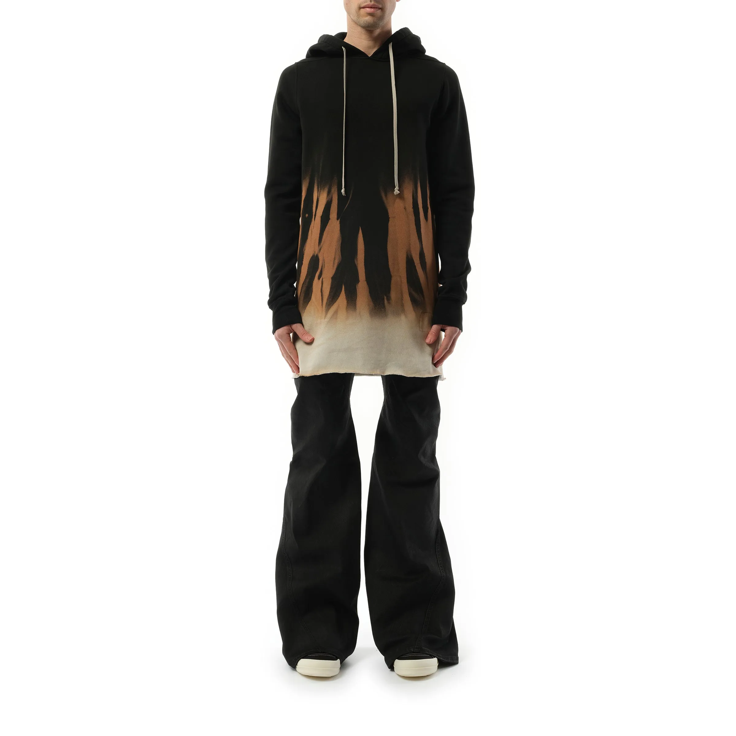 Drawstring Hoodie in Black/Terra sold by MARAIS product image thumbnail 4