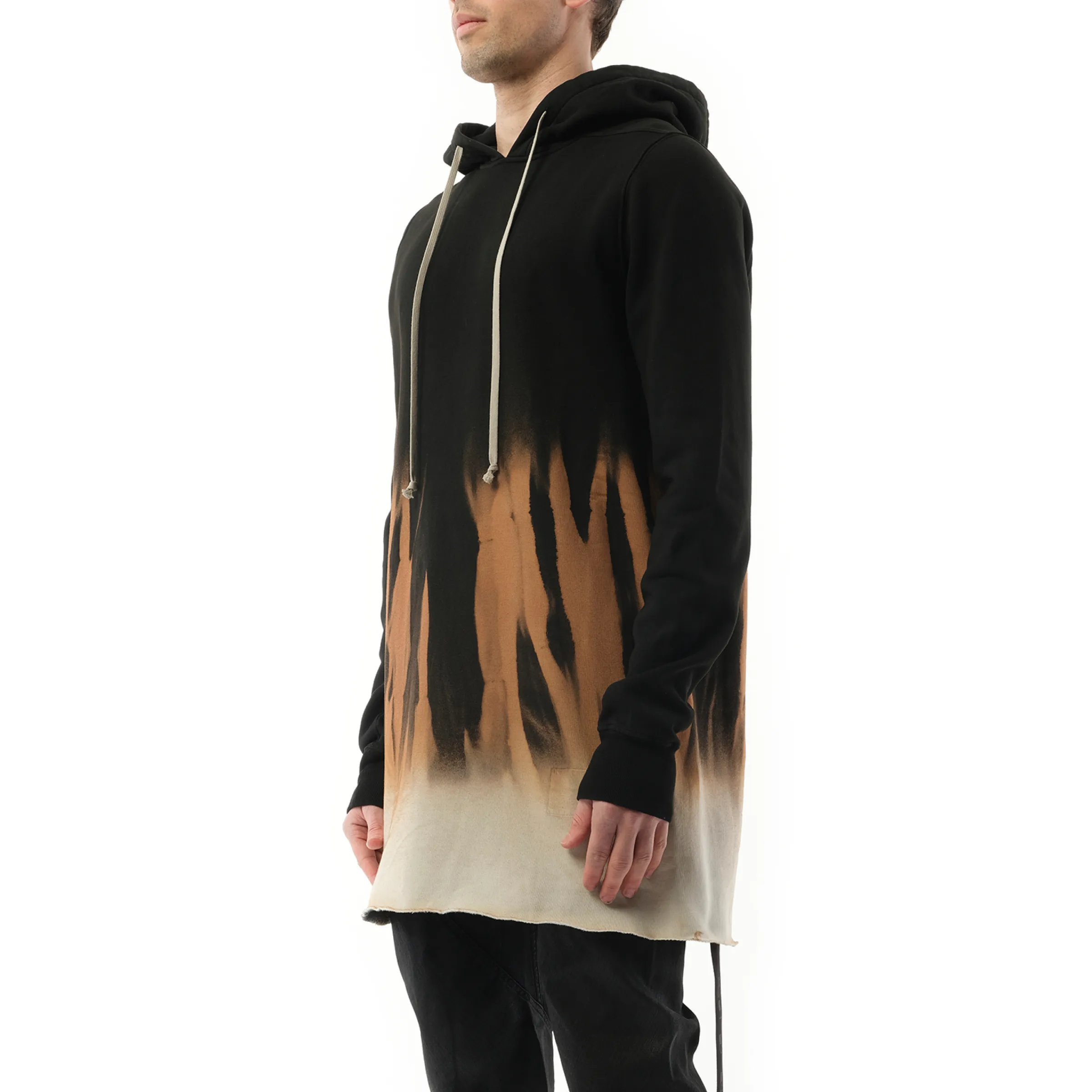 Drawstring Hoodie in Black/Terra sold by MARAIS product image thumbnail 5