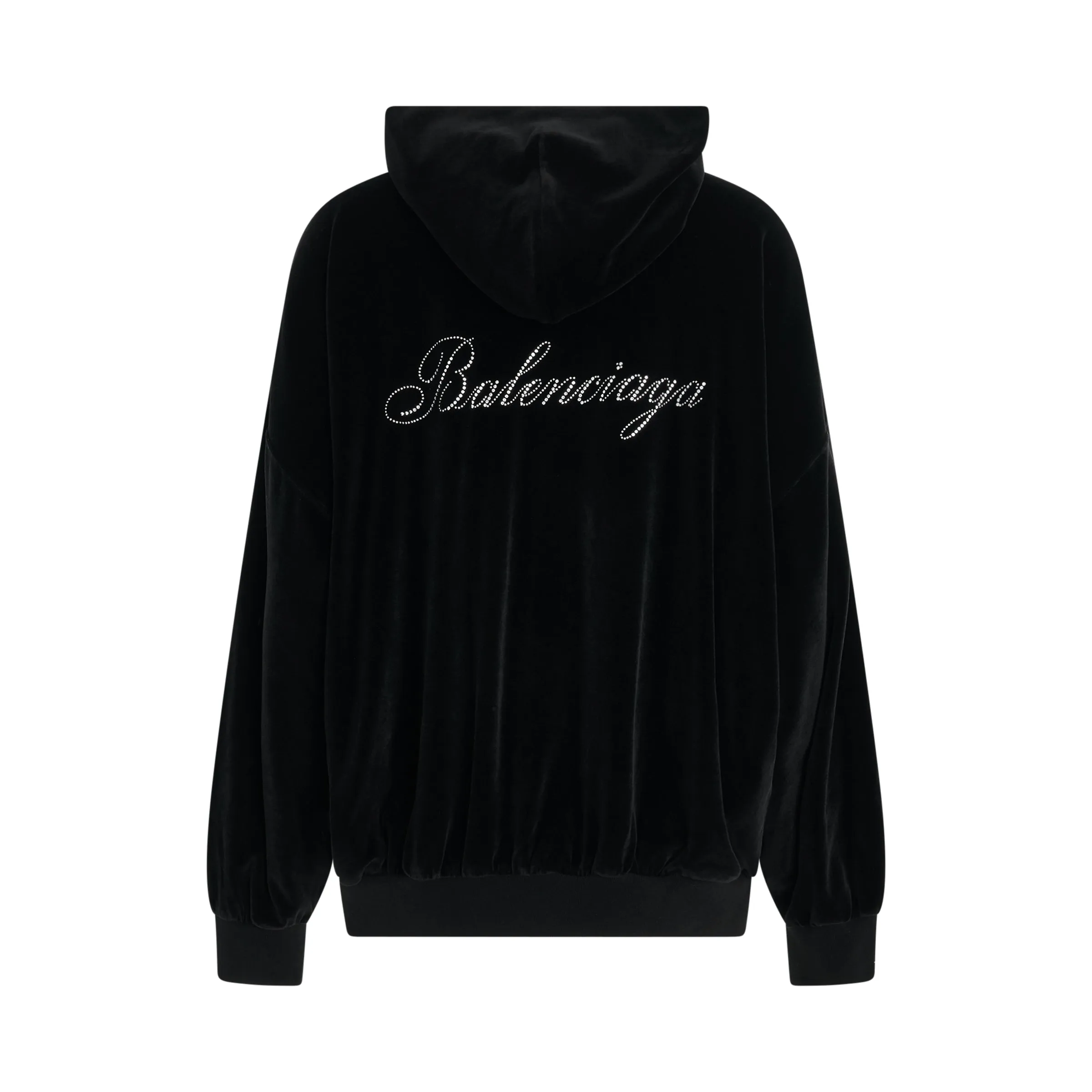 Oversized Zip-Up Hoodie in Black sold by MARAIS product image thumbnail 4