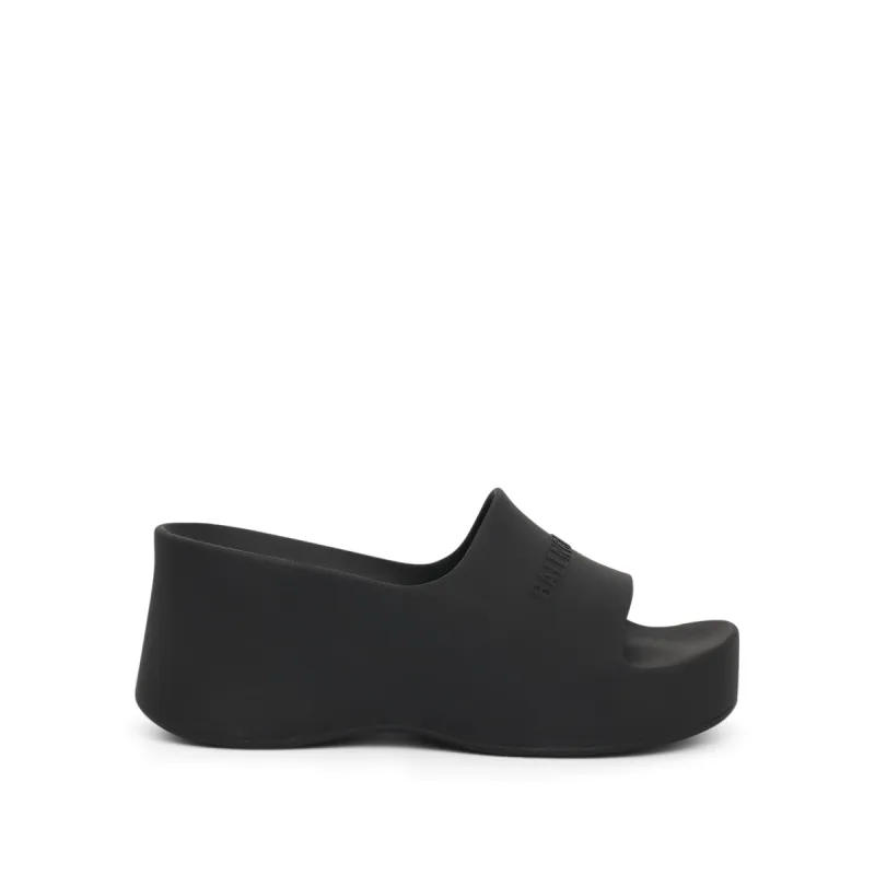Chunky Wedge Sandal  in Black sold by MARAIS
