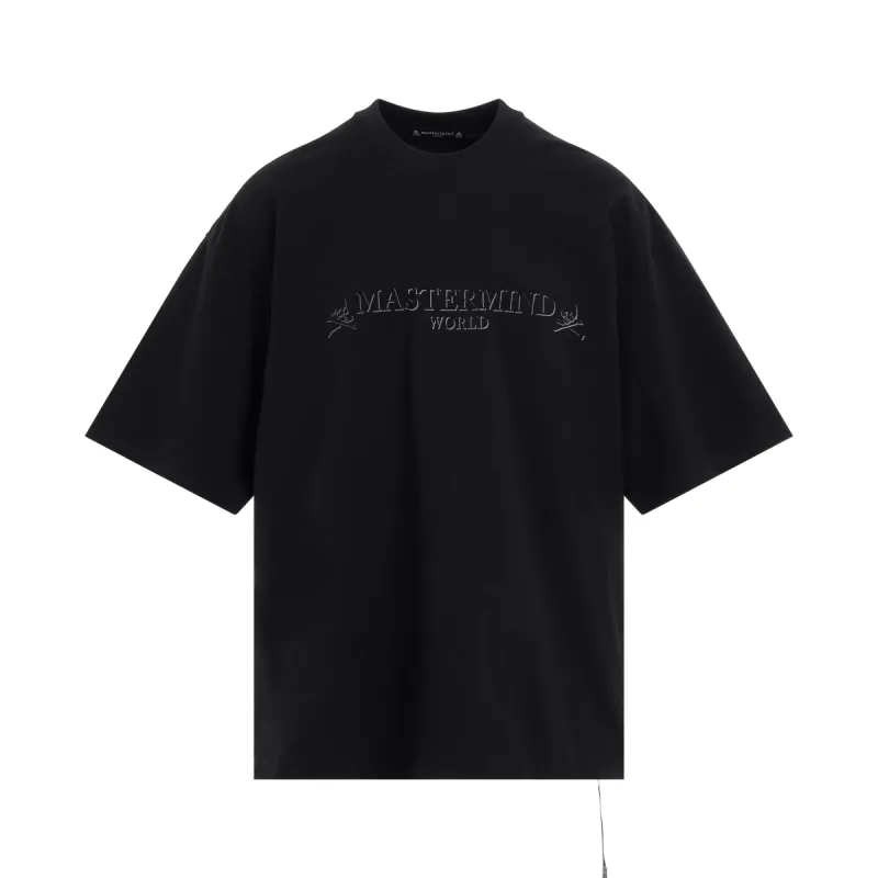 2 Colour Logo Boxy Fit T-Shirt in Black sold by MARAIS