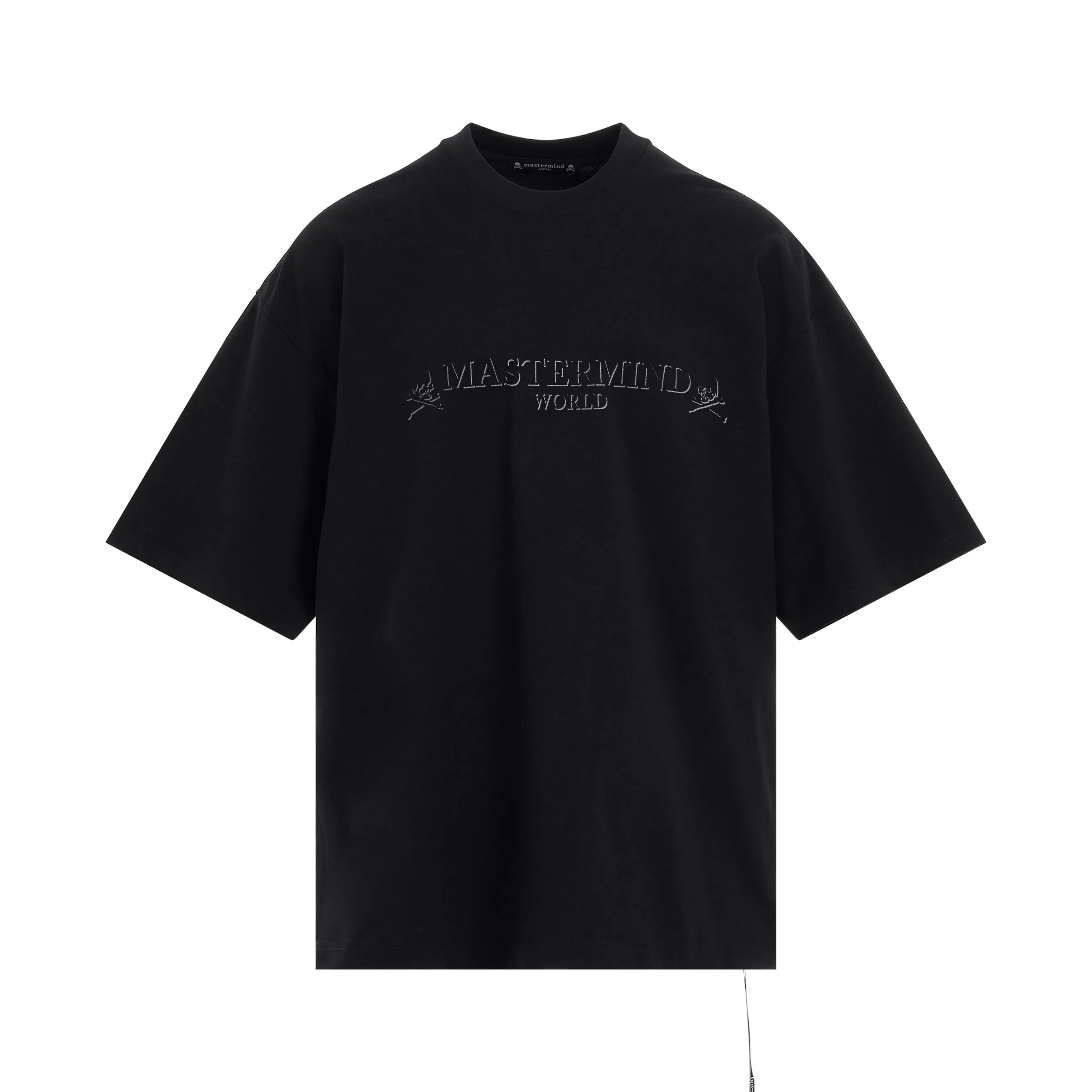 2 Colour Logo Boxy Fit T-Shirt in Black sold by MARAIS