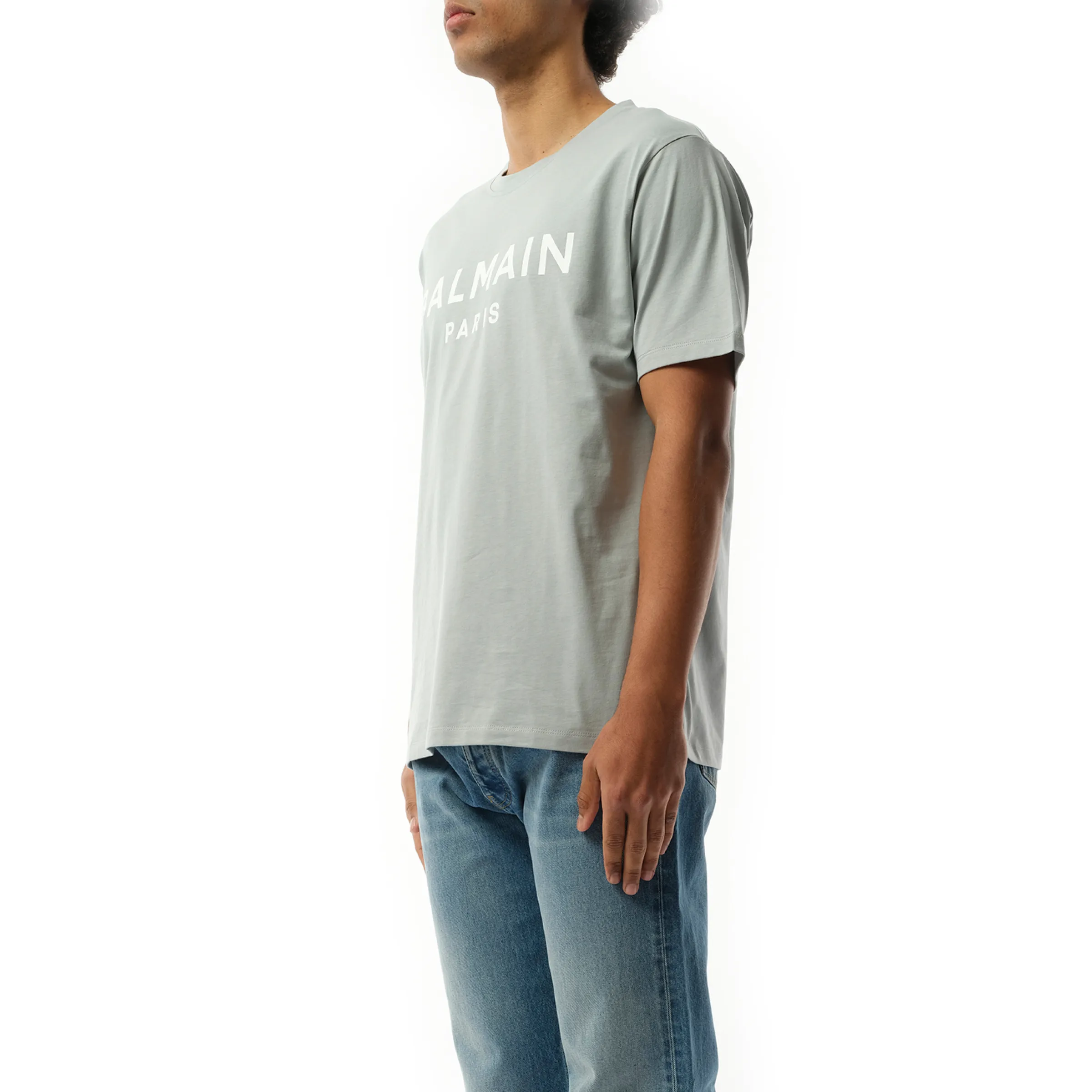 Balmain Print T-Shirt in Grey/White sold by MARAIS product image thumbnail 5