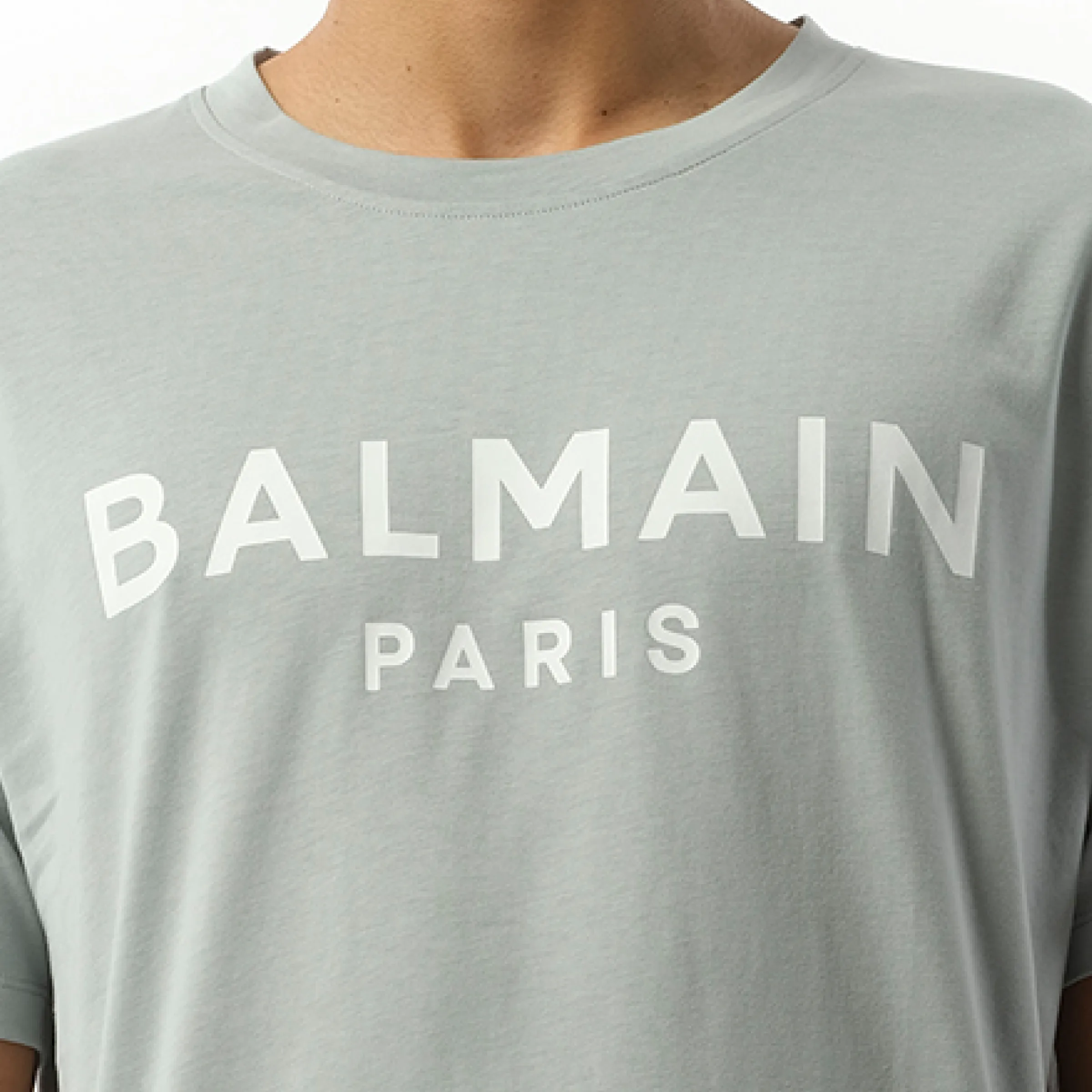 Balmain Print T-Shirt in Grey/White sold by MARAIS product image thumbnail 3