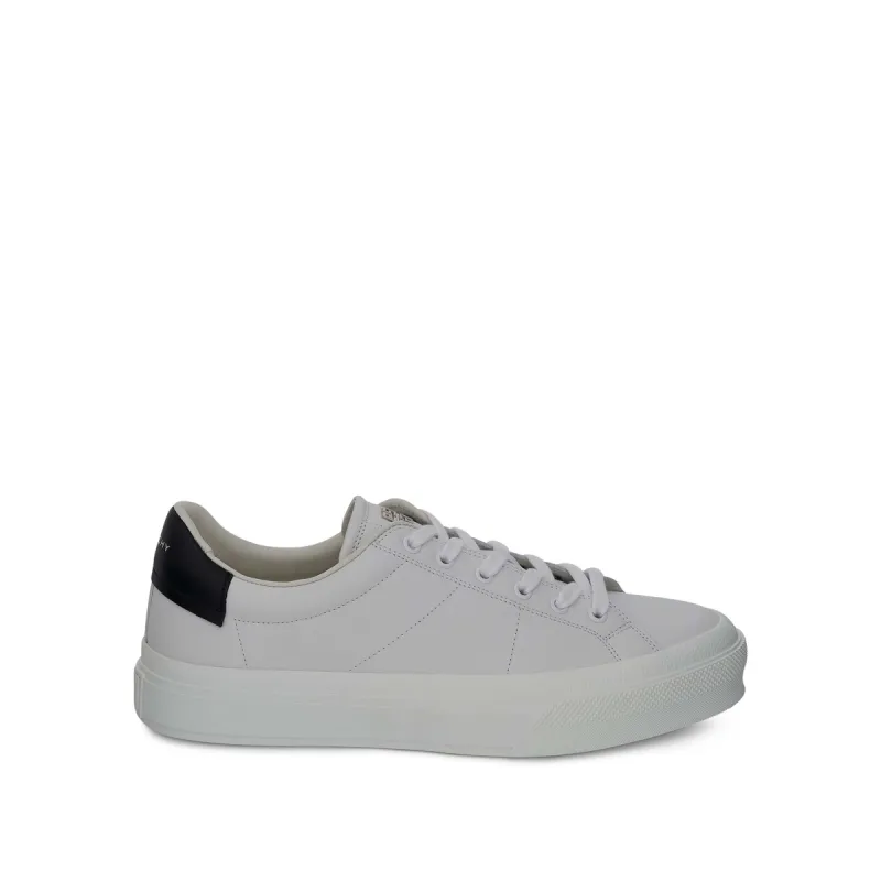 City Sport Sneaker in White/Black sold by MARAIS