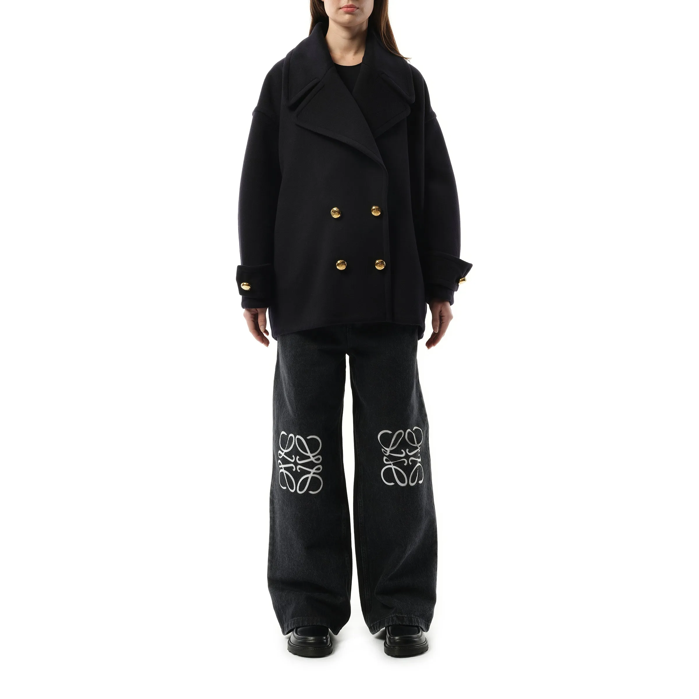 Pebble Peacoat in Midnight Blue sold by MARAIS product image thumbnail 4
