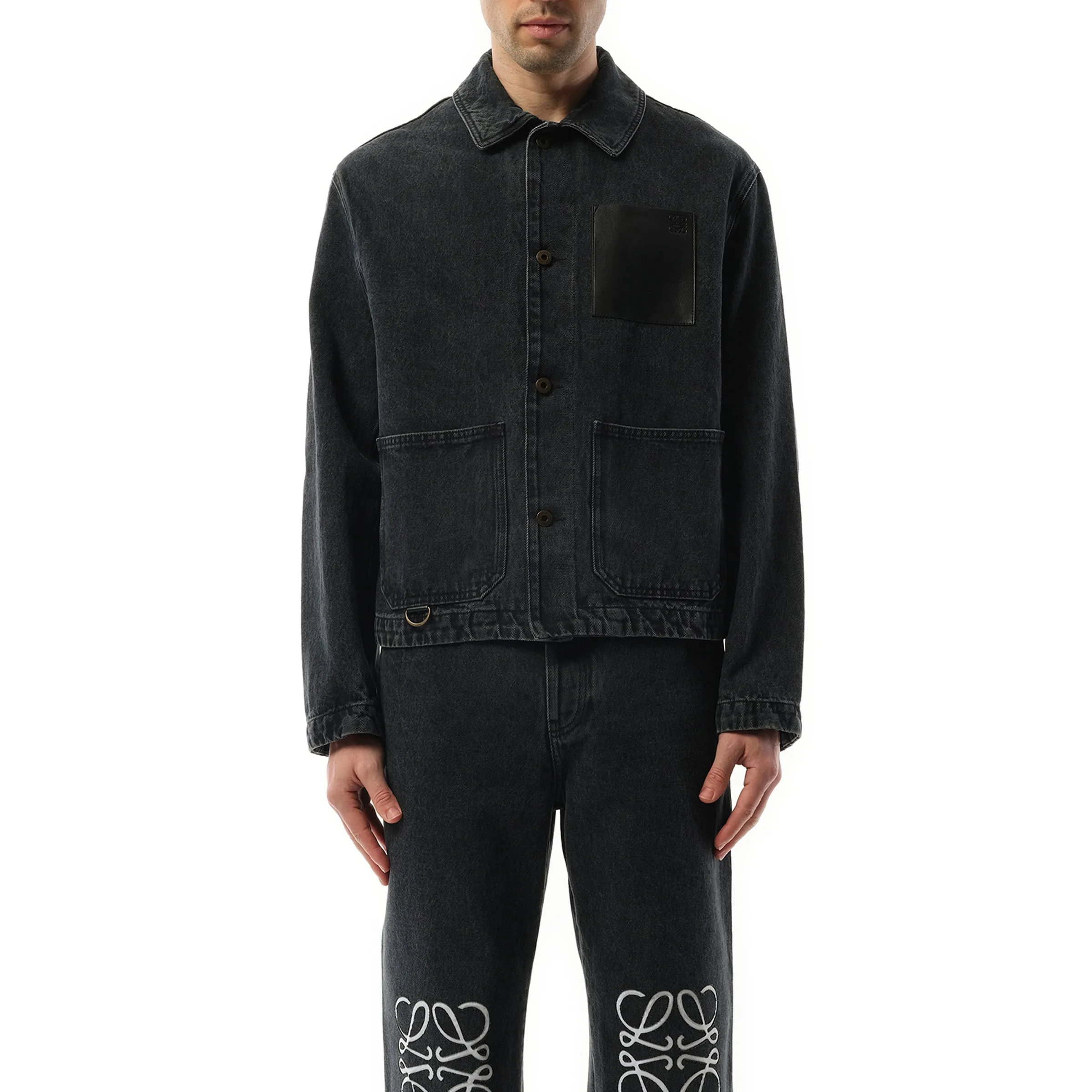 Workwear Denim Jacket in Black sold by MARAIS