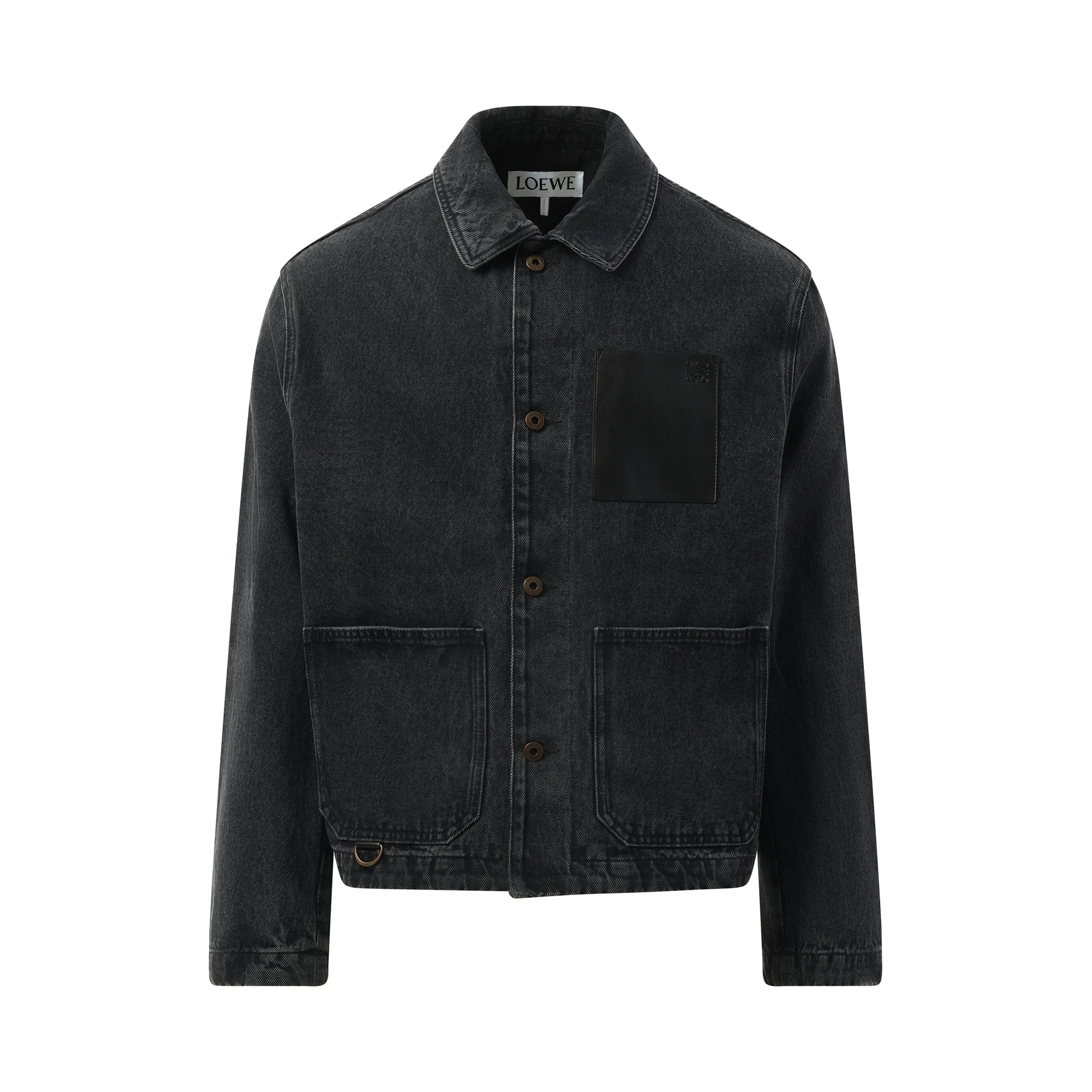 Workwear Denim Jacket in Black sold by MARAIS product image thumbnail 2