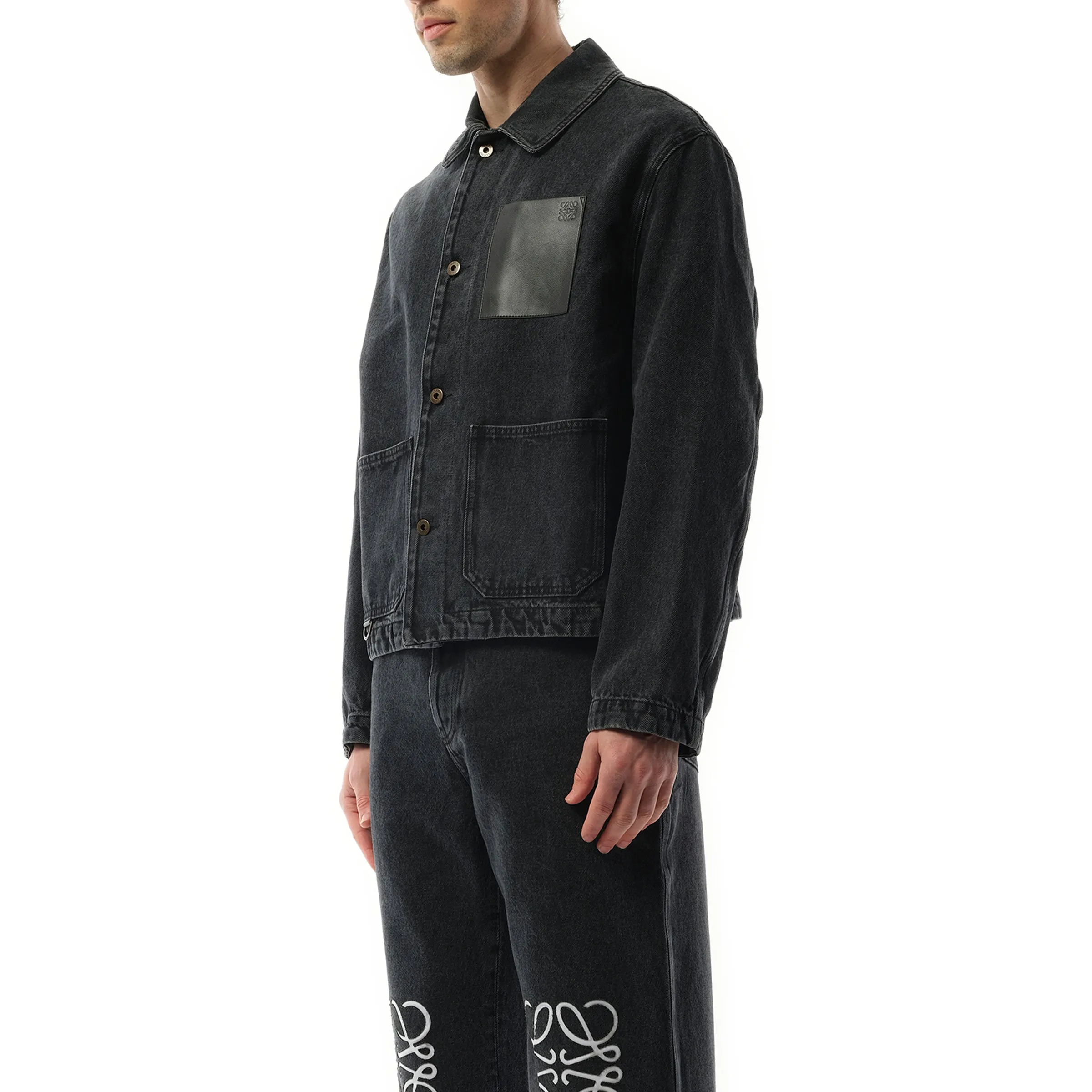 Workwear Denim Jacket in Black sold by MARAIS product image thumbnail 5