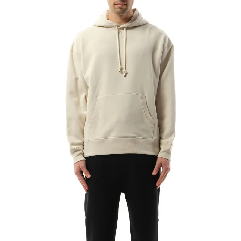 Small Anagram Hoodie in Light Oat sold by MARAIS