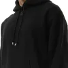 Small Anagram Hoodie in Black sold by MARAIS