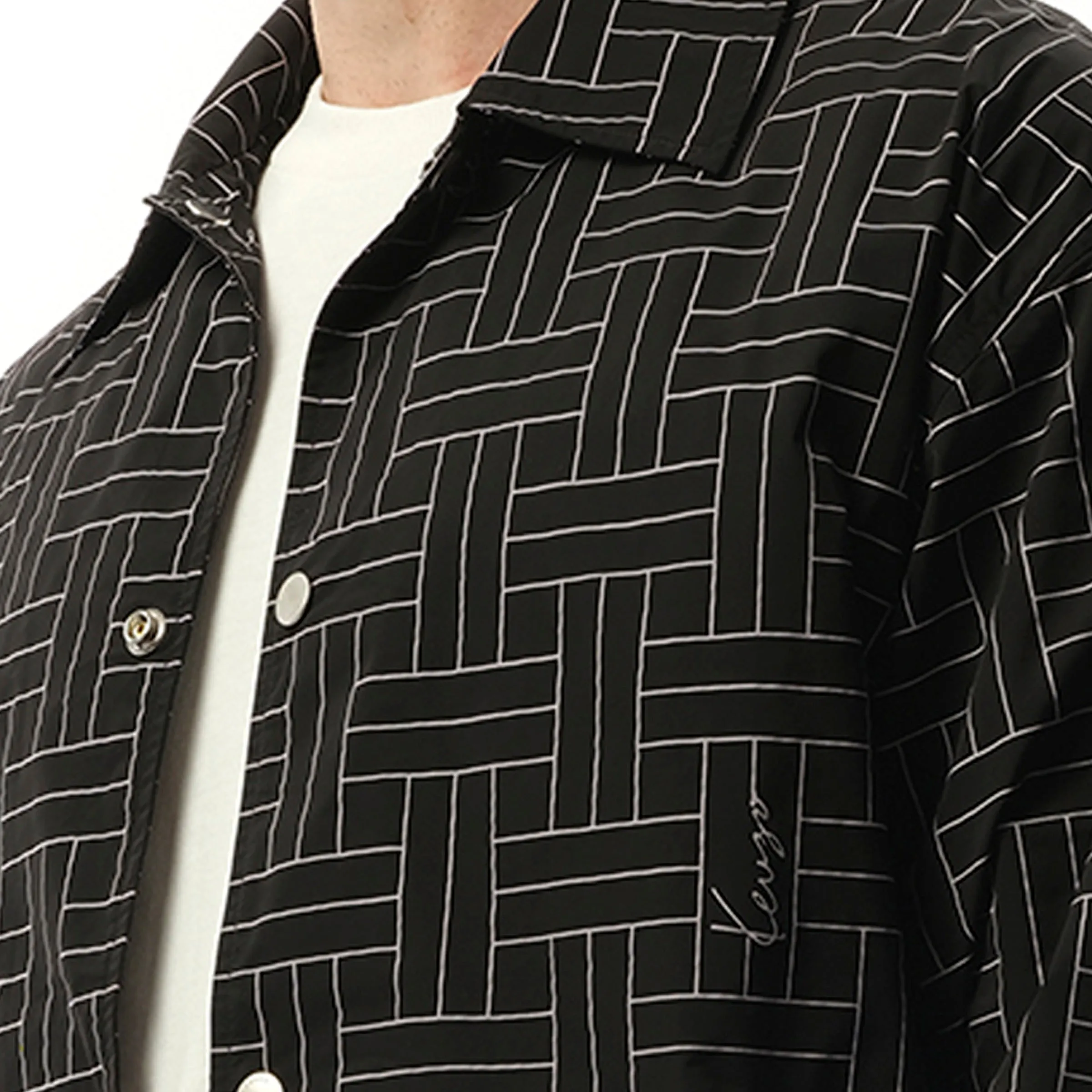 Kenzo Weave Windbreaker in Black sold by MARAIS product image thumbnail 3