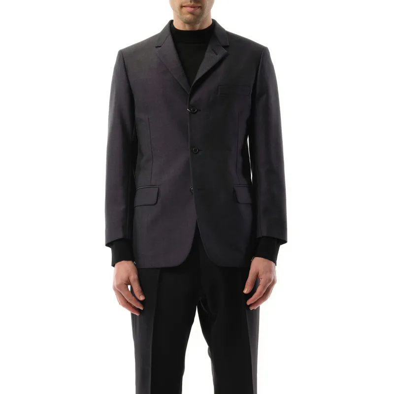 British Mohair Suit Jacket in Charcoal sold by MARAIS