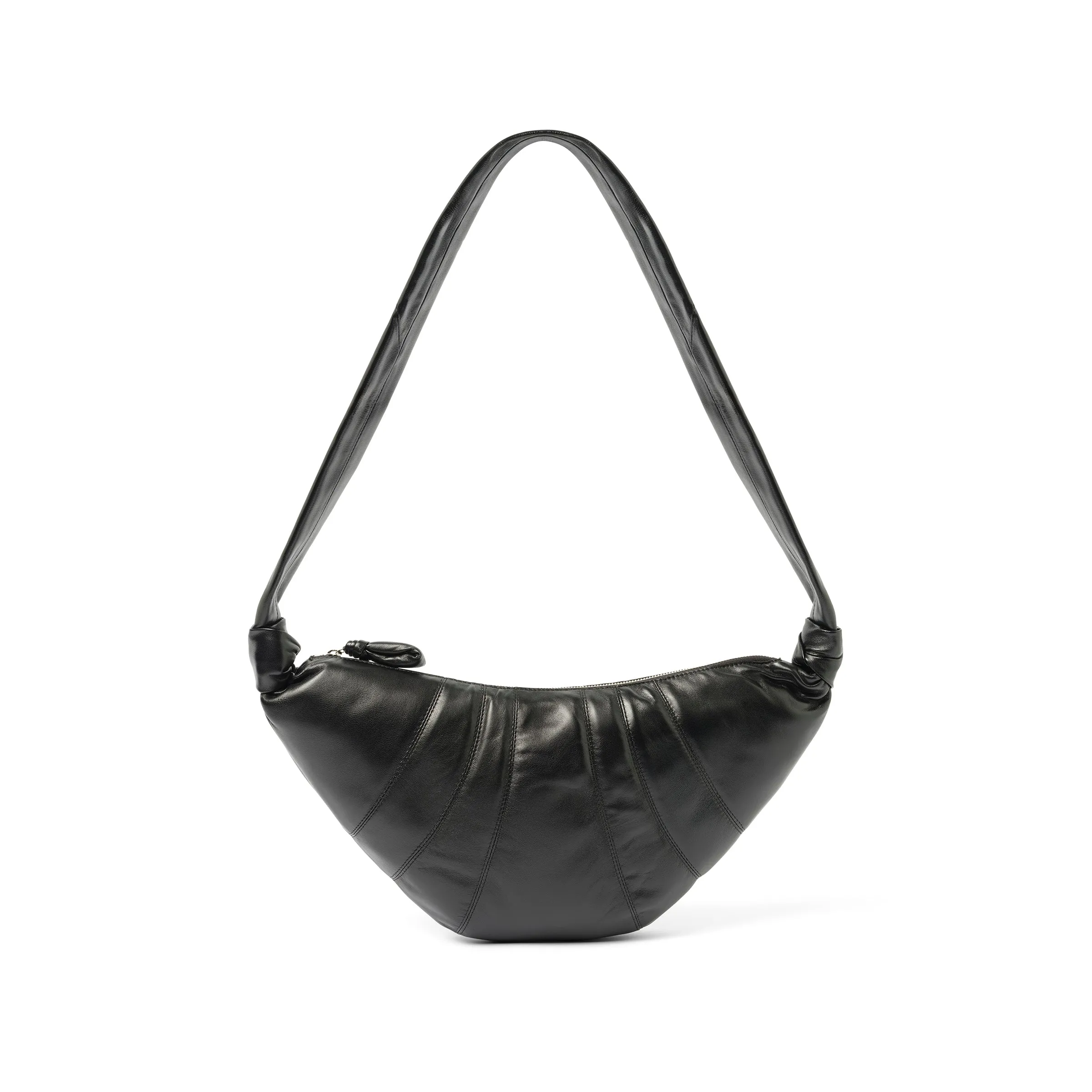 Lambskin Medium Croissant Bag in Black sold by MARAIS