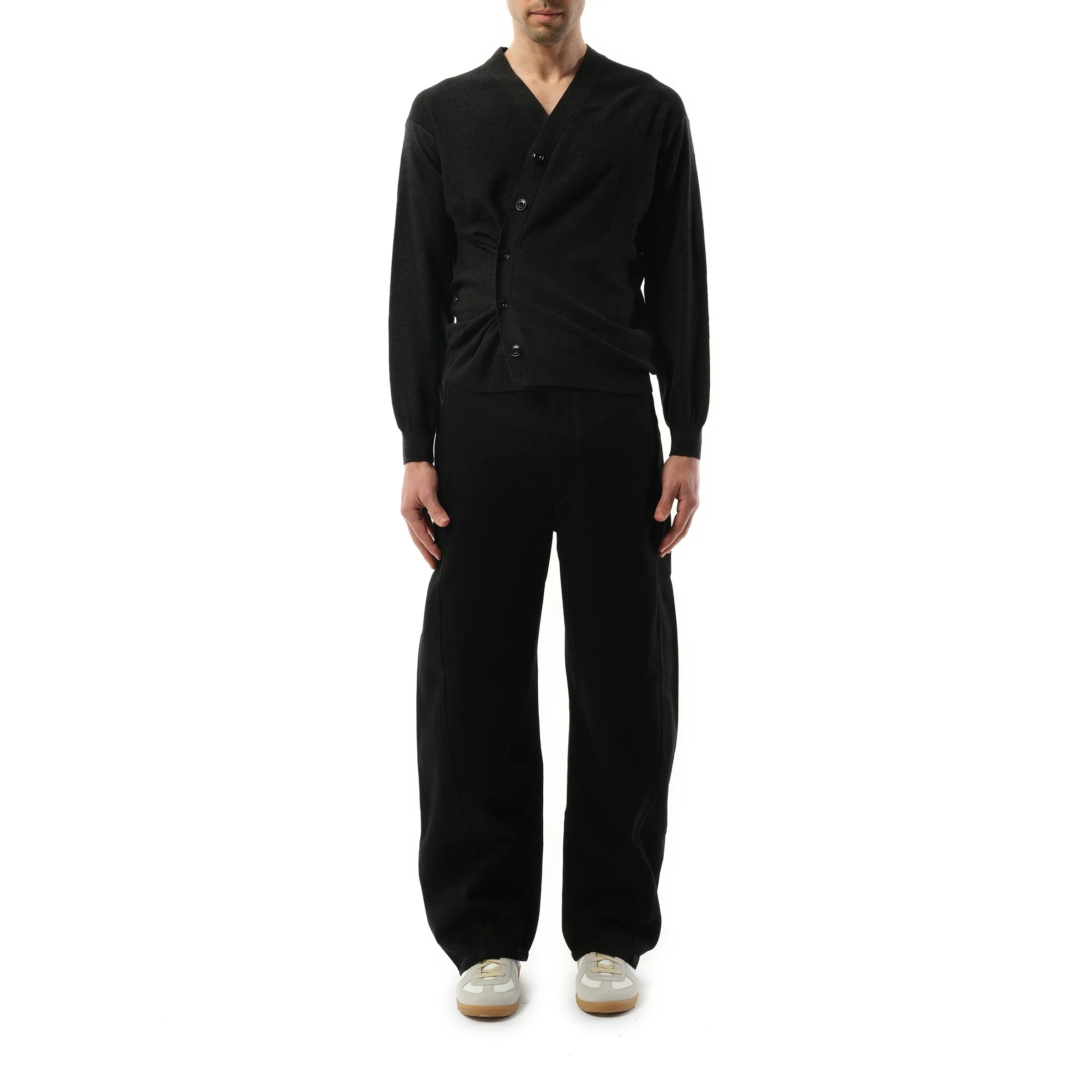 Relaxed Twist Cardigan in Anthracite sold by MARAIS product image thumbnail 4