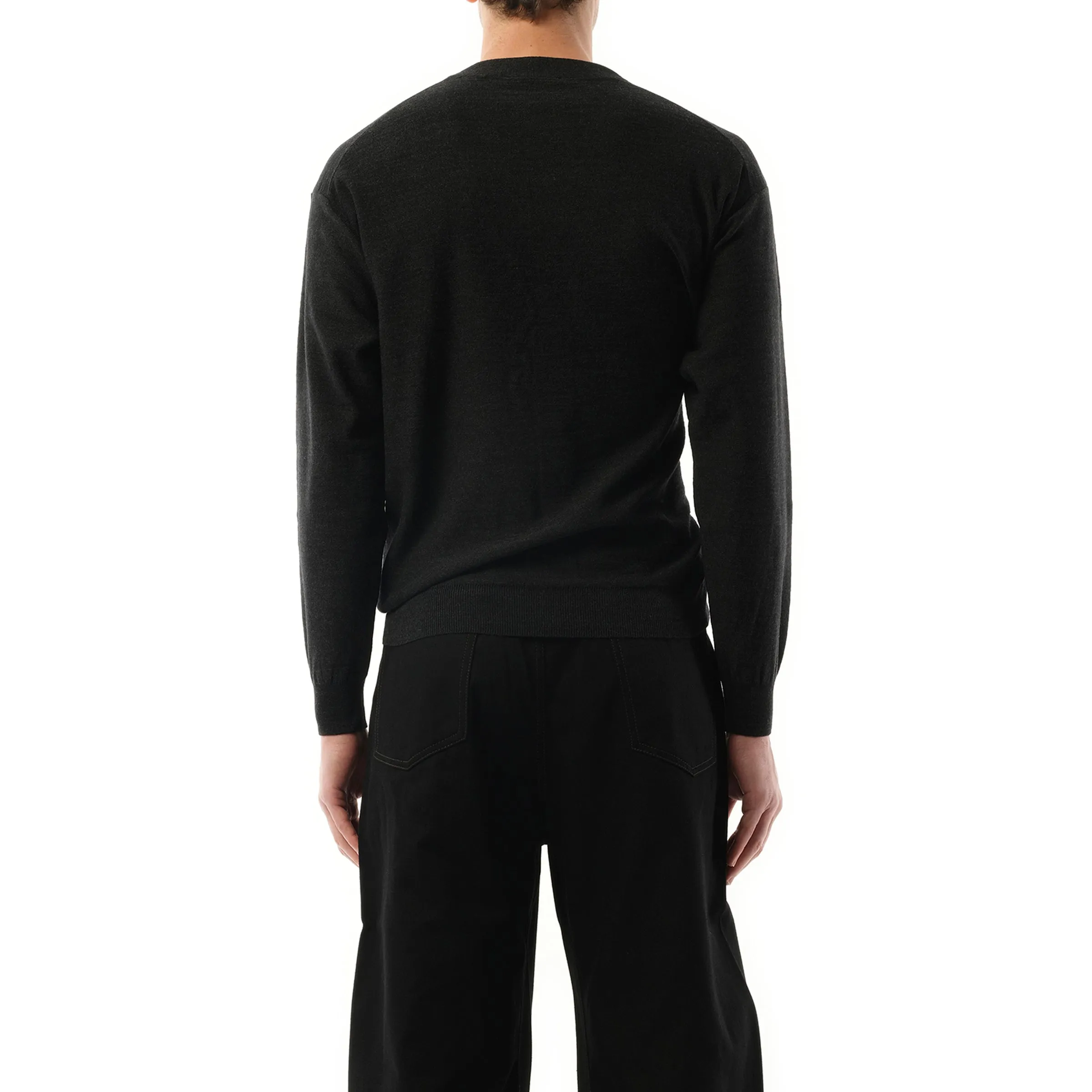 Relaxed Twist Cardigan in Anthracite sold by MARAIS product image thumbnail 5