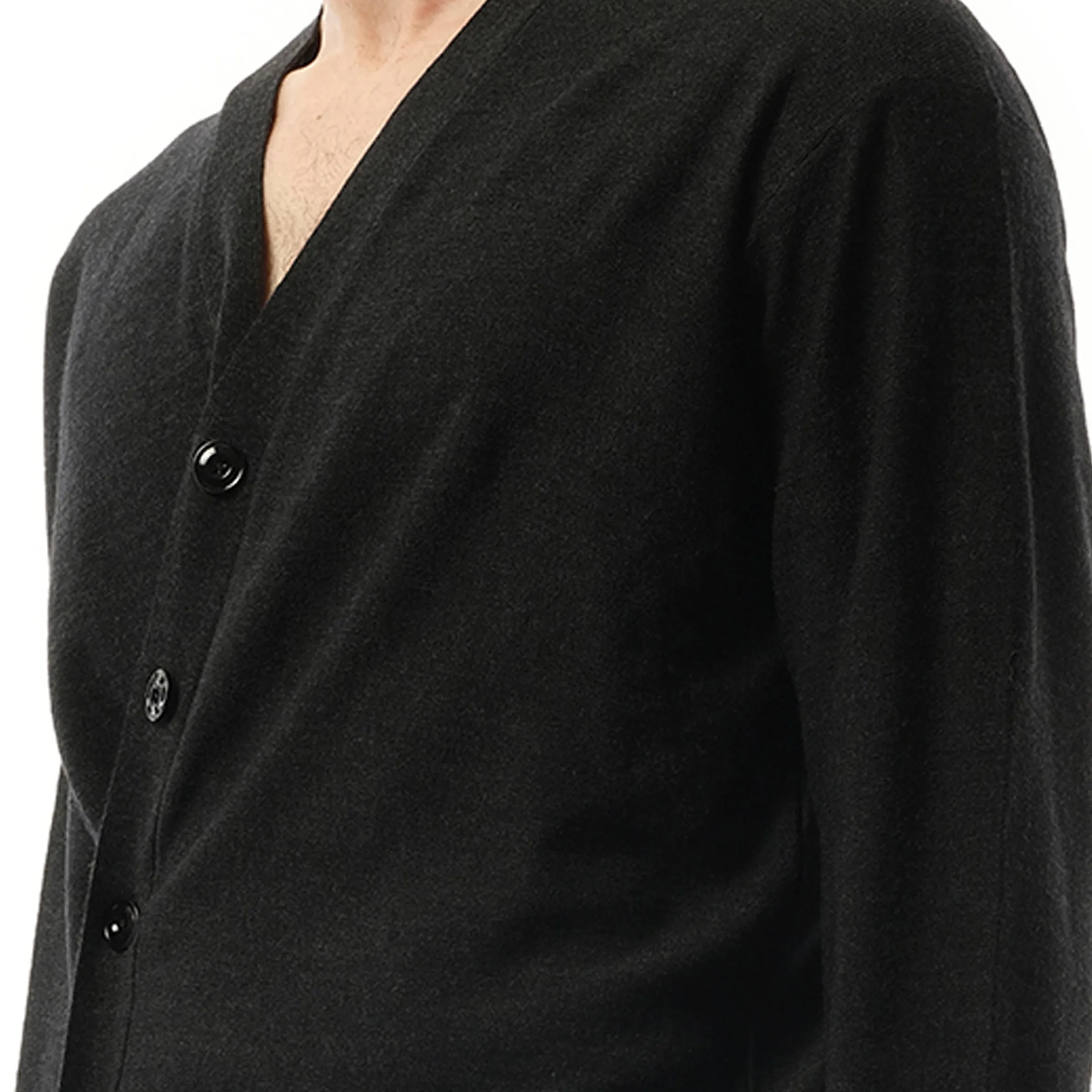 Relaxed Twist Cardigan in Anthracite sold by MARAIS product image thumbnail 3