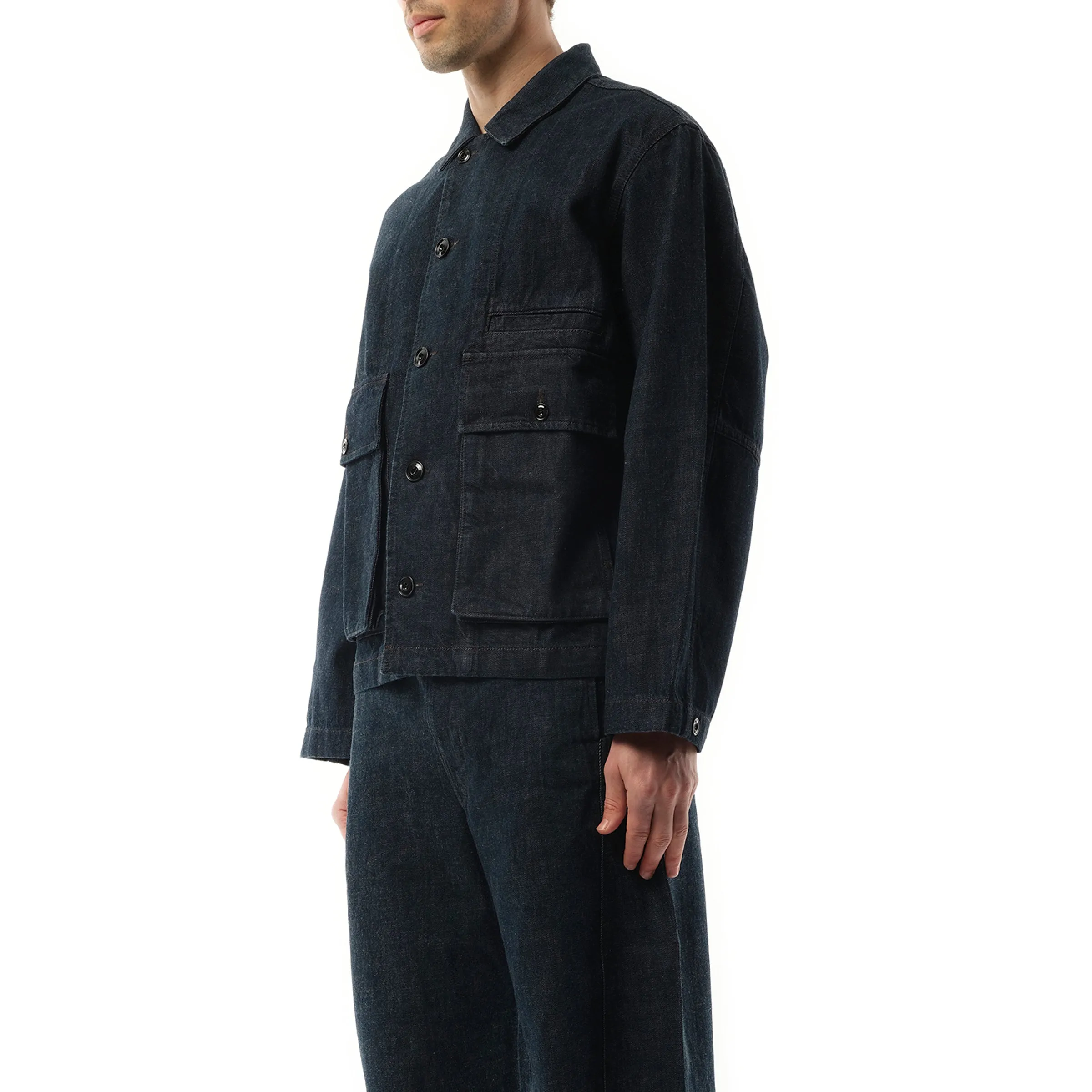 Boxy Jacket in Denim Indigo sold by MARAIS product image thumbnail 5