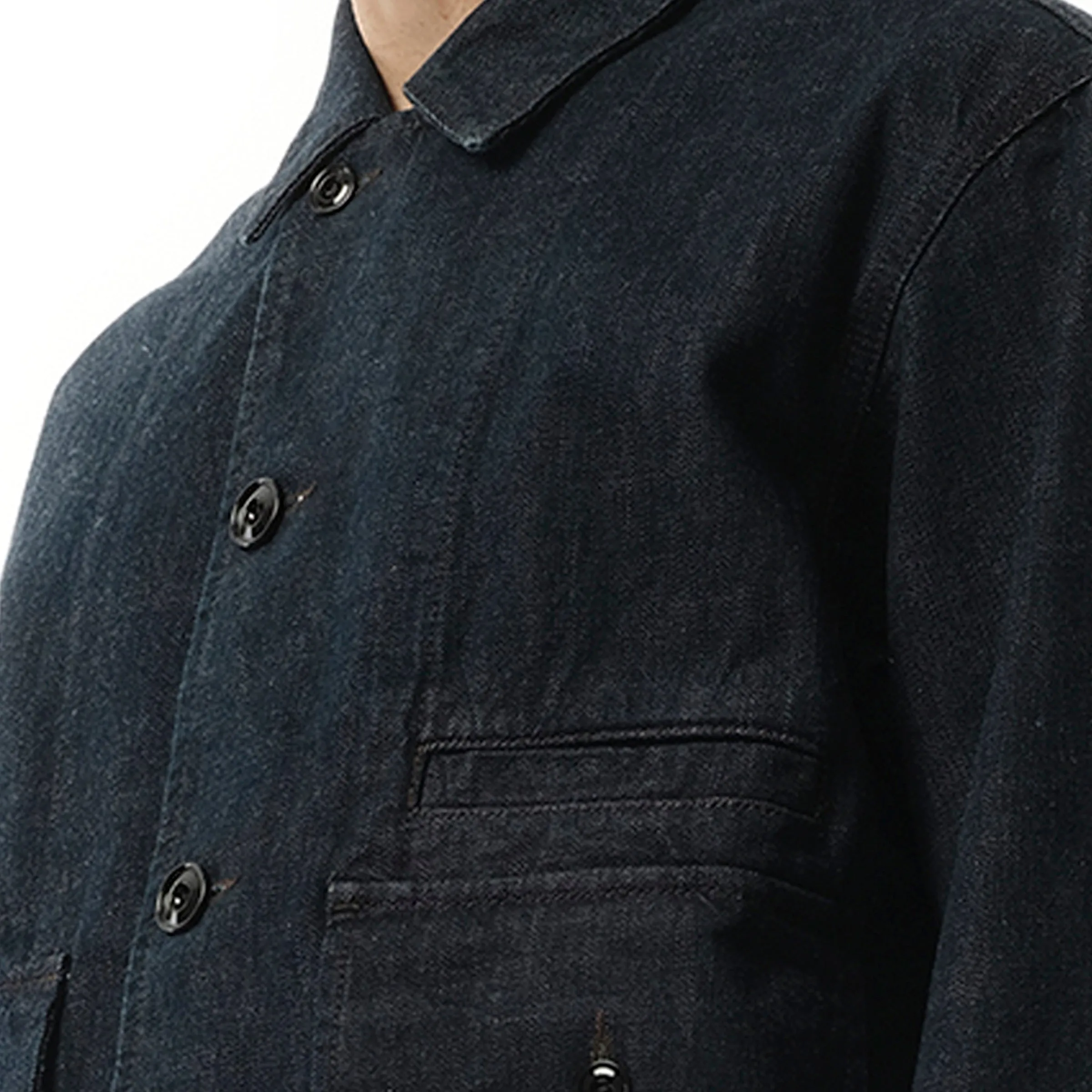 Boxy Jacket in Denim Indigo sold by MARAIS product image thumbnail 3