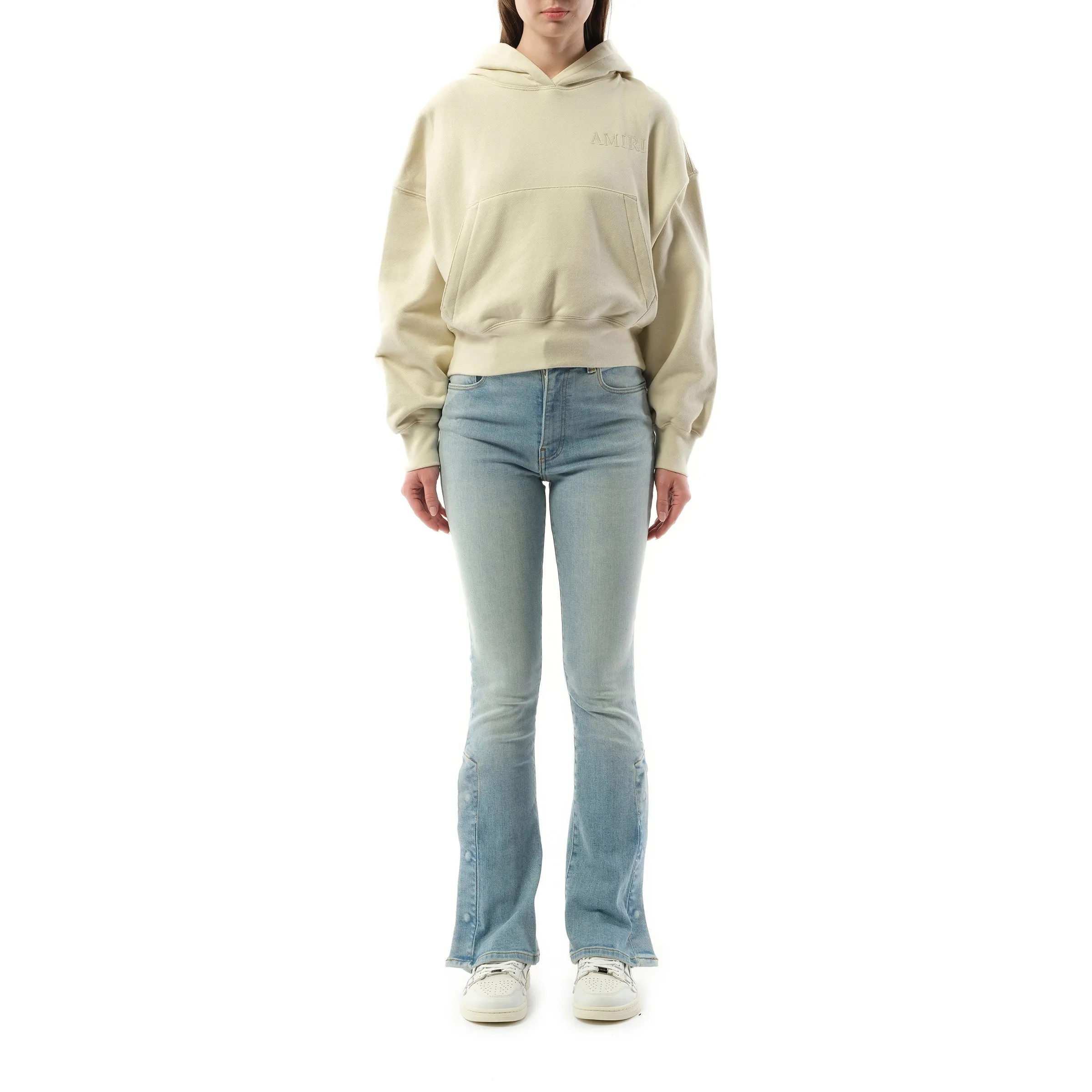 Amiri Embroidered Hoodie in Alabaster sold by MARAIS product image thumbnail 3