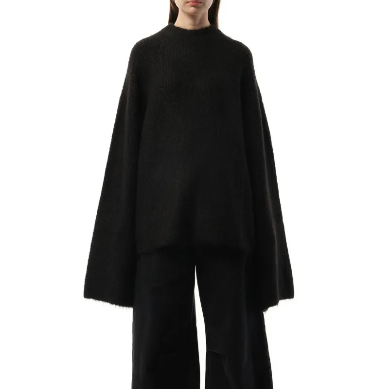 Heavy Knit Sweater in Crow sold by MARAIS