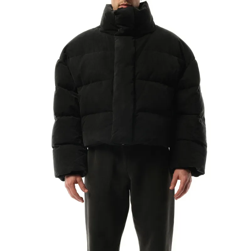 MML Puffer Jacket in Iron sold by MARAIS