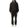 Eternal Zip Hoodie in Washed Black sold by MARAIS