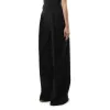 Heavy Cotton Wide Pants in Black sold by MARAIS