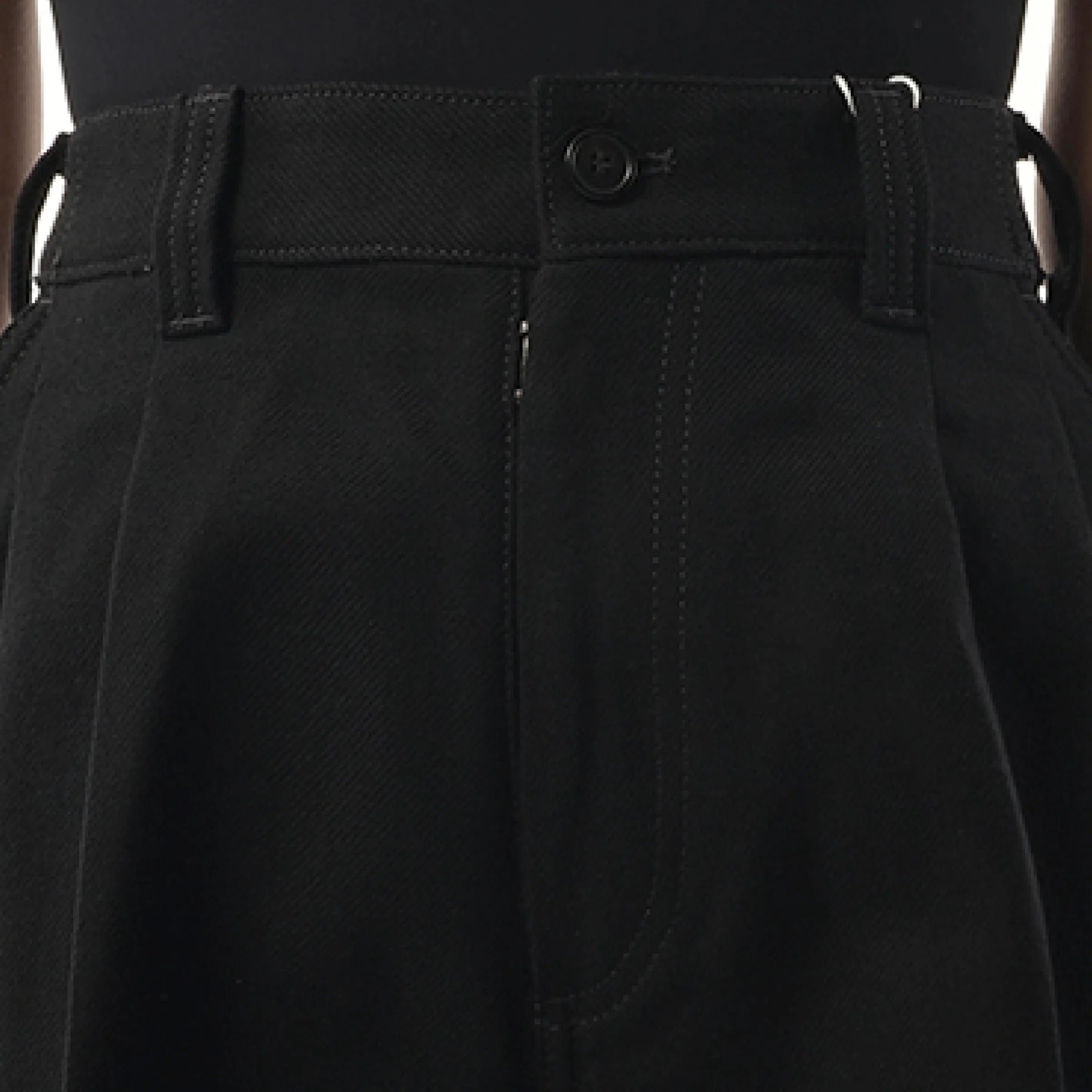 Heavy Cotton Wide Pants in Black sold by MARAIS product image thumbnail 3