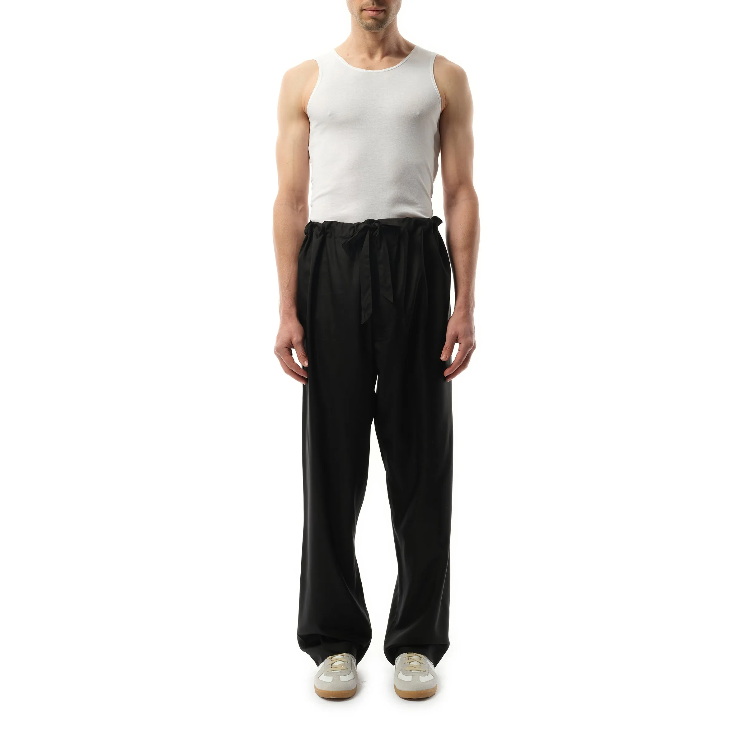 Silk Popeline Pants in Black sold by MARAIS product image thumbnail 4
