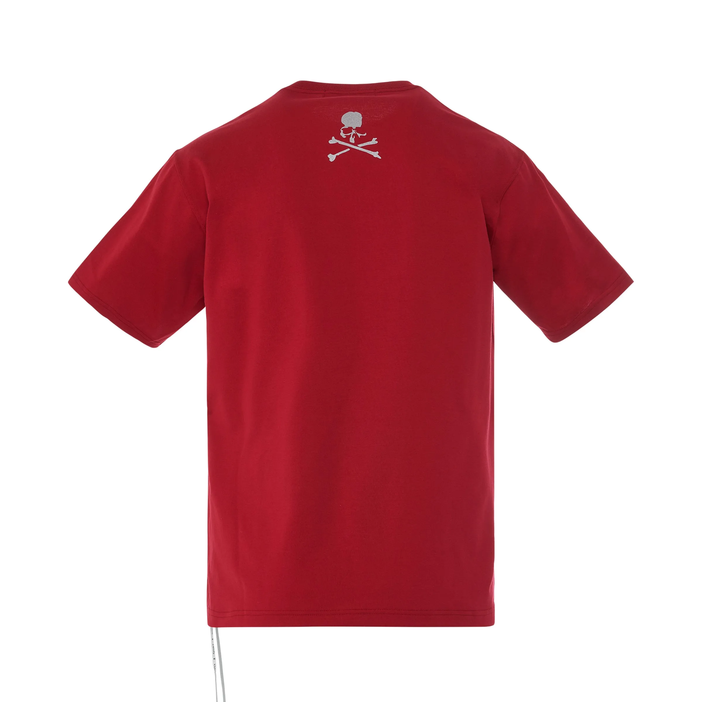 Reflective Skull Logo T-Shirt in Red sold by MARAIS product image thumbnail 4