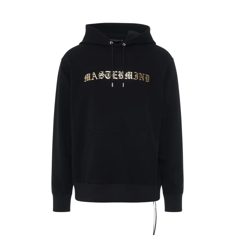 Foil Logo Hoodie in Black sold by MARAIS
