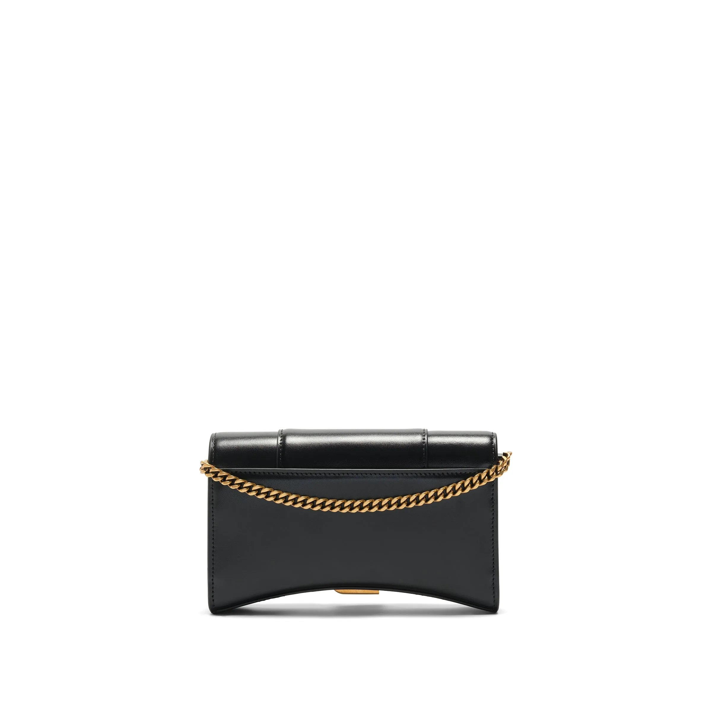 Hourglass Wallet On Chain in Black Smooth Leather sold by MARAIS product image thumbnail 4