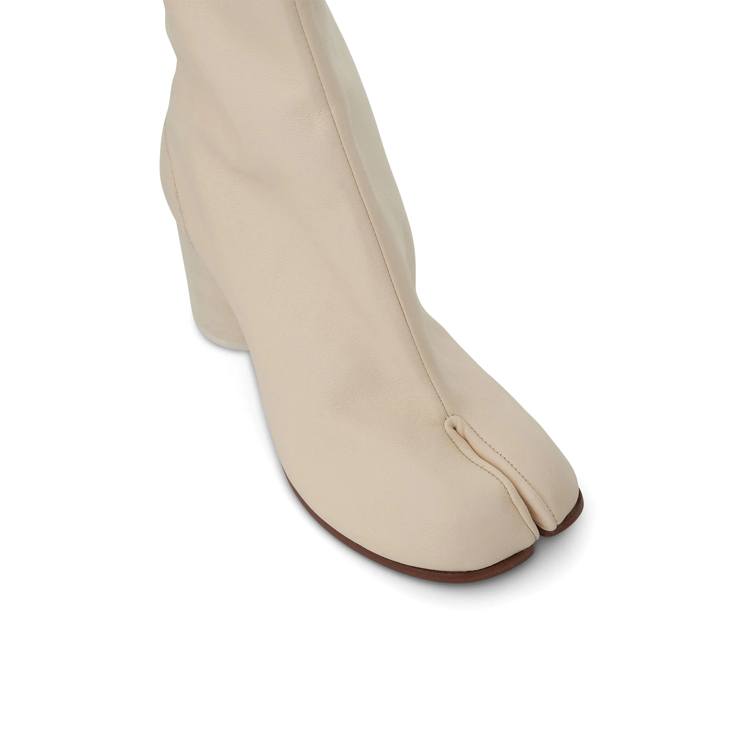 Tabi Ankle Boots 8cm Heel in White sold by MARAIS product image thumbnail 3